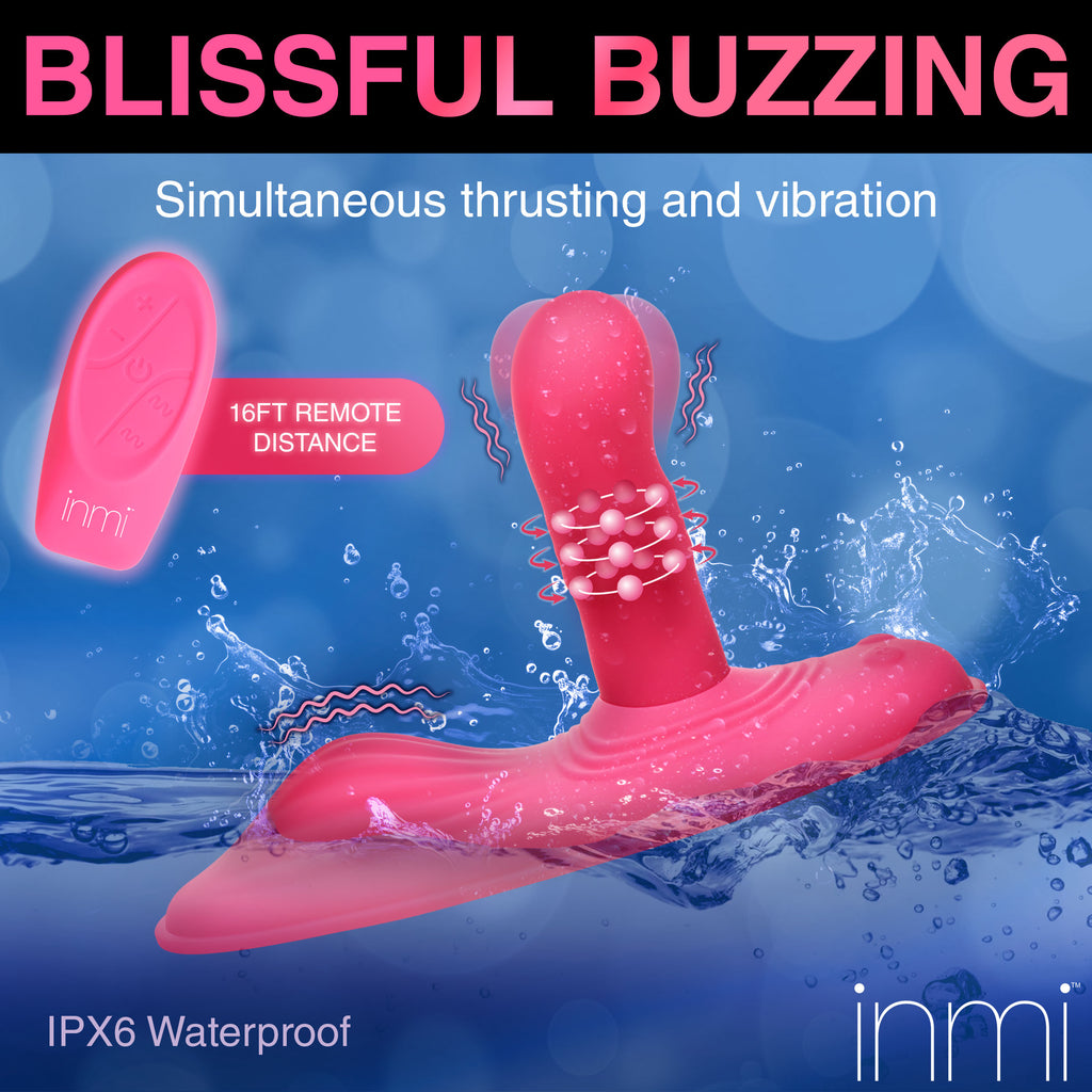 Inmi Spin n' Grind Rotating and Vibrating Silicone Sex Grinder Pink