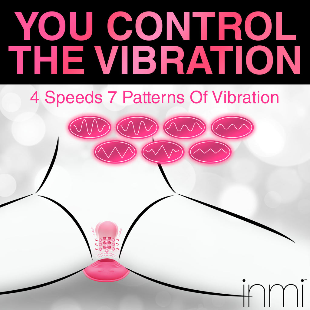 Inmi Spin n' Grind Rotating and Vibrating Silicone Sex Grinder Pink