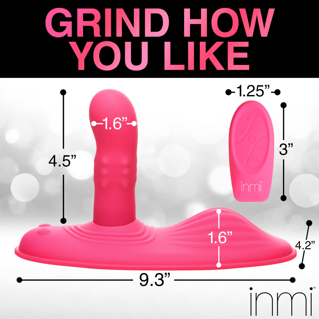 Inmi Spin n' Grind Rotating and Vibrating Silicone Sex Grinder Pink