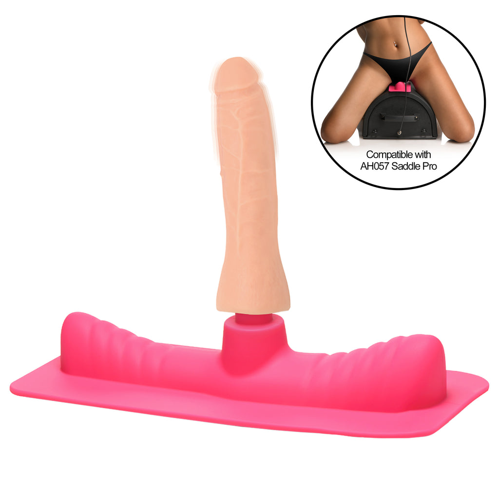 LoveBotz Saddle Adapter with Dildo Pink