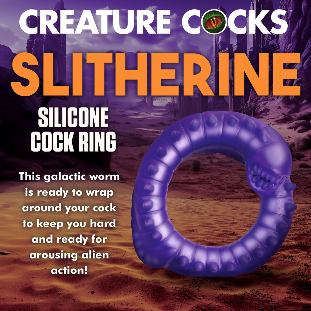 Creature Cocks Slitherine Silicone Cock Ring Purple