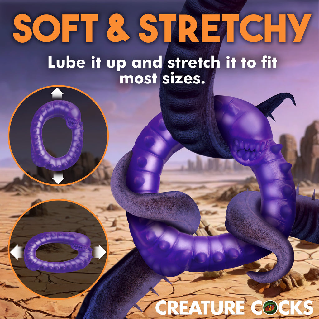 Creature Cocks Slitherine Silicone Cock Ring Purple