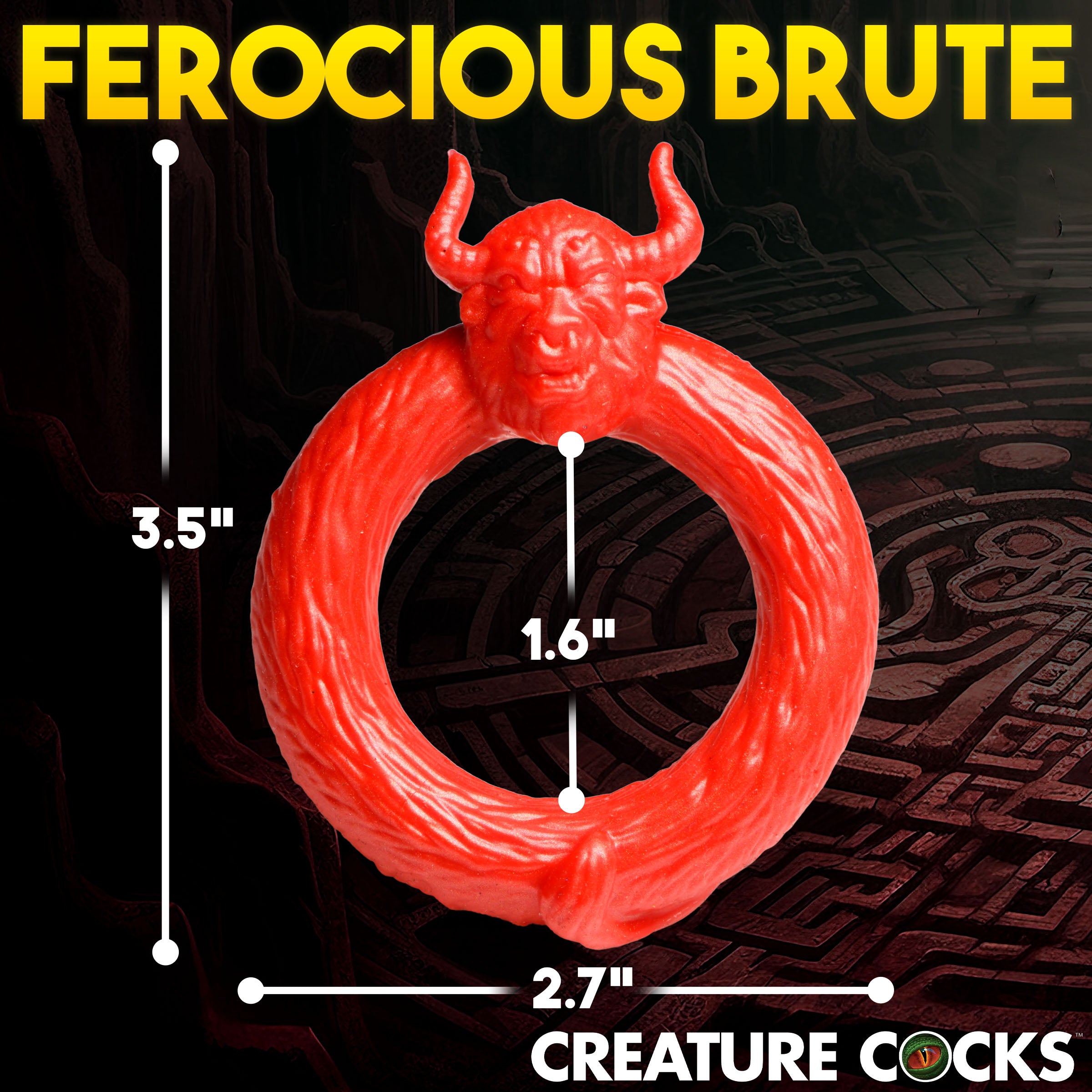 Creature Cocks Beast Mode Silicone Cock Ring Red