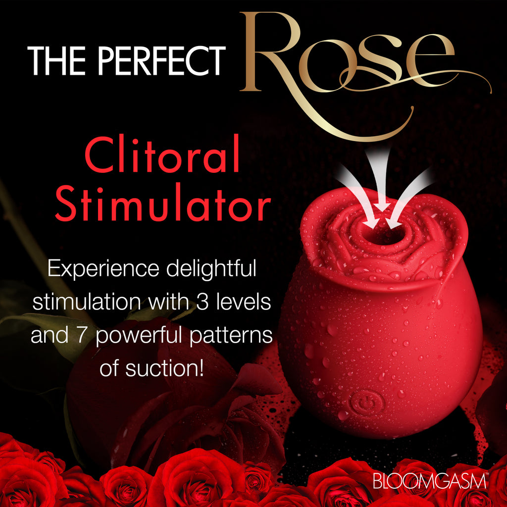 Bloomgasm The Perfect Rose Clitoral Stimulator - Pink Red