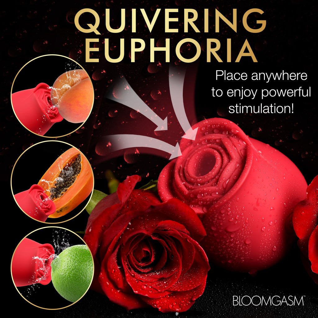 Bloomgasm The Perfect Rose Clitoral Stimulator - Pink Red