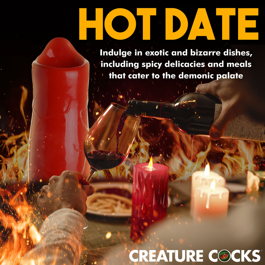 Creature Cocks Giant Hell-Hound Canine 3ft Dildo Red