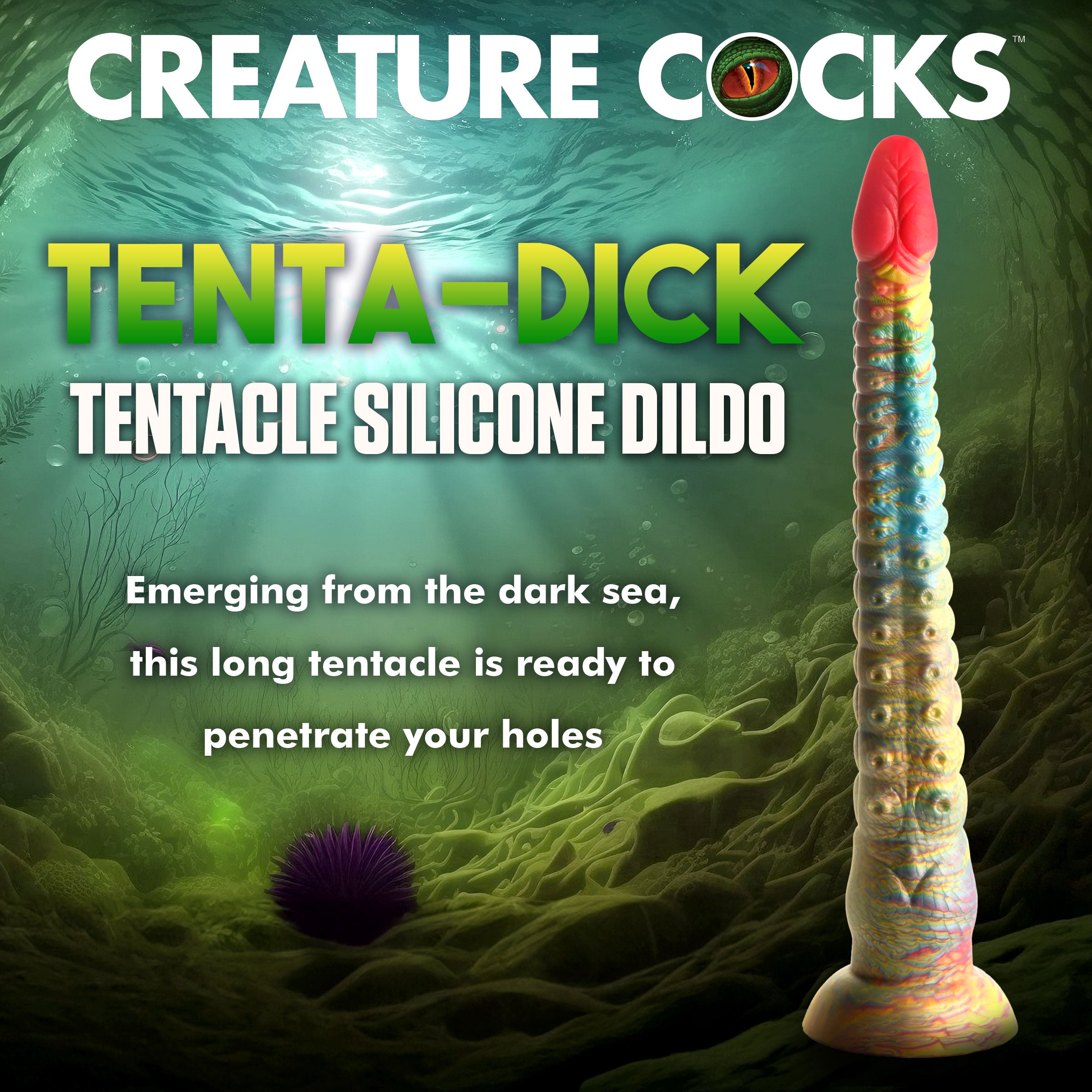 Creature Cocks Tenta-Dick Tentacle Silicone Dildo Multi