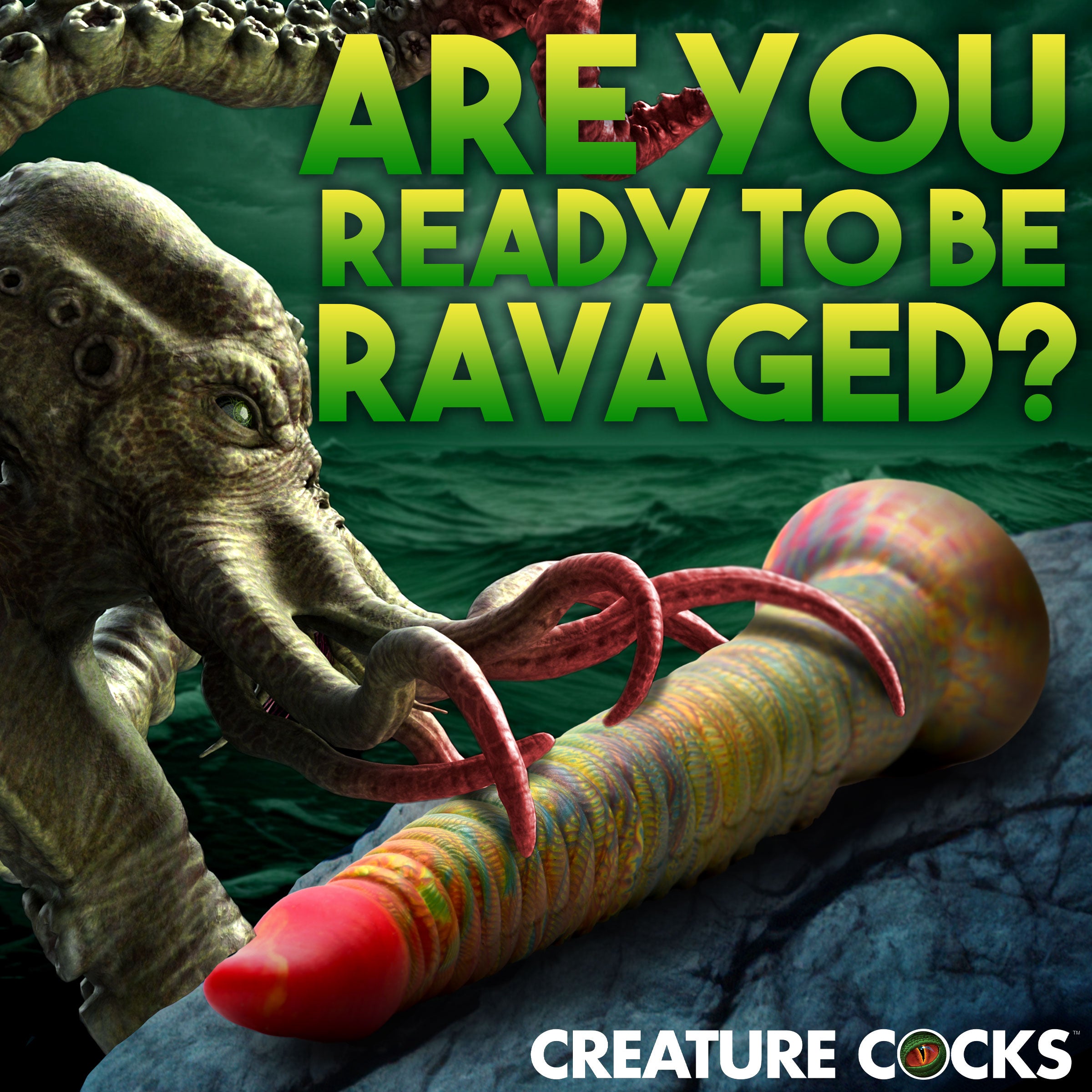 Creature Cocks Tenta-Dick Tentacle Silicone Dildo Multi