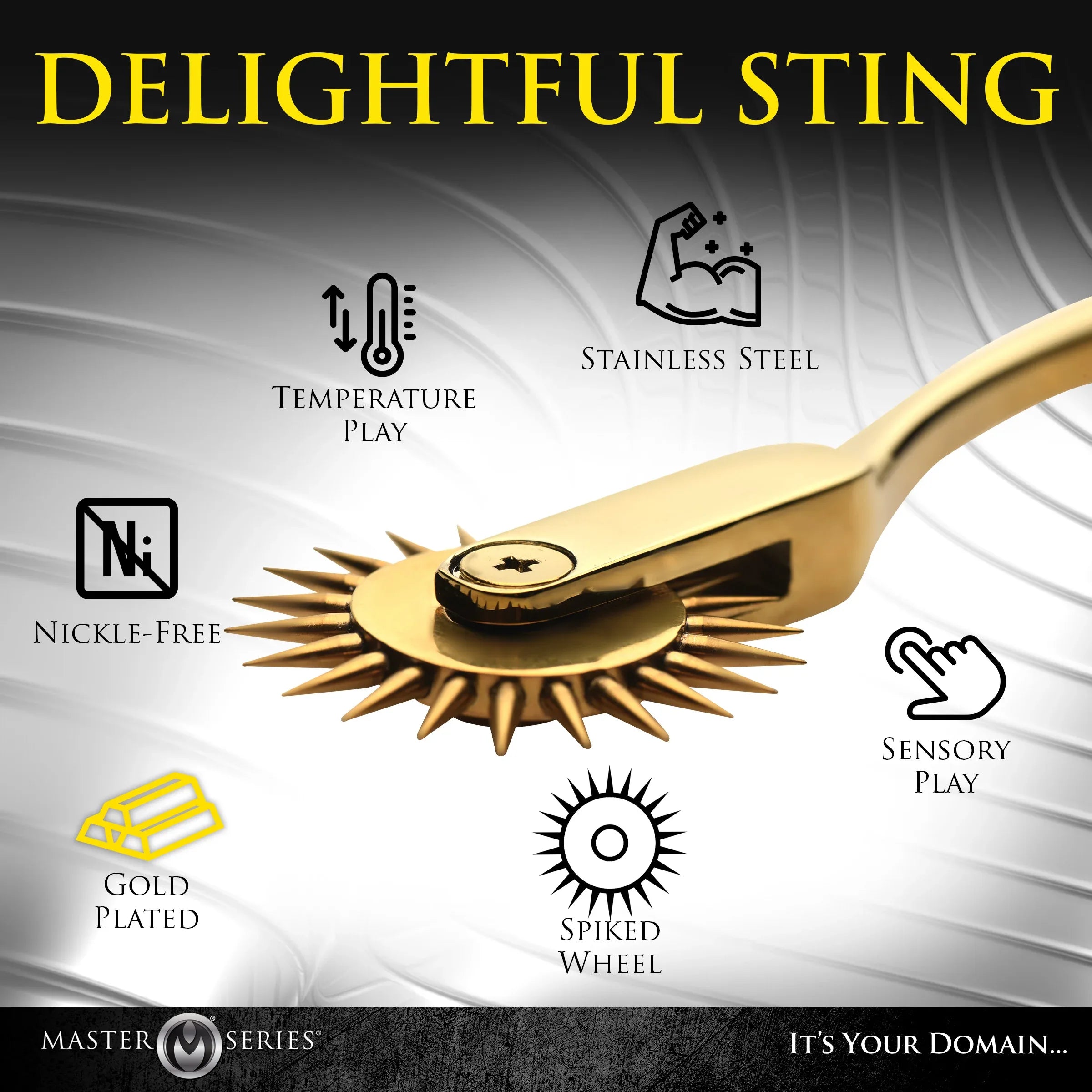 Master Series Gold Sensation Wartenberg Wheel - IntimaVibes