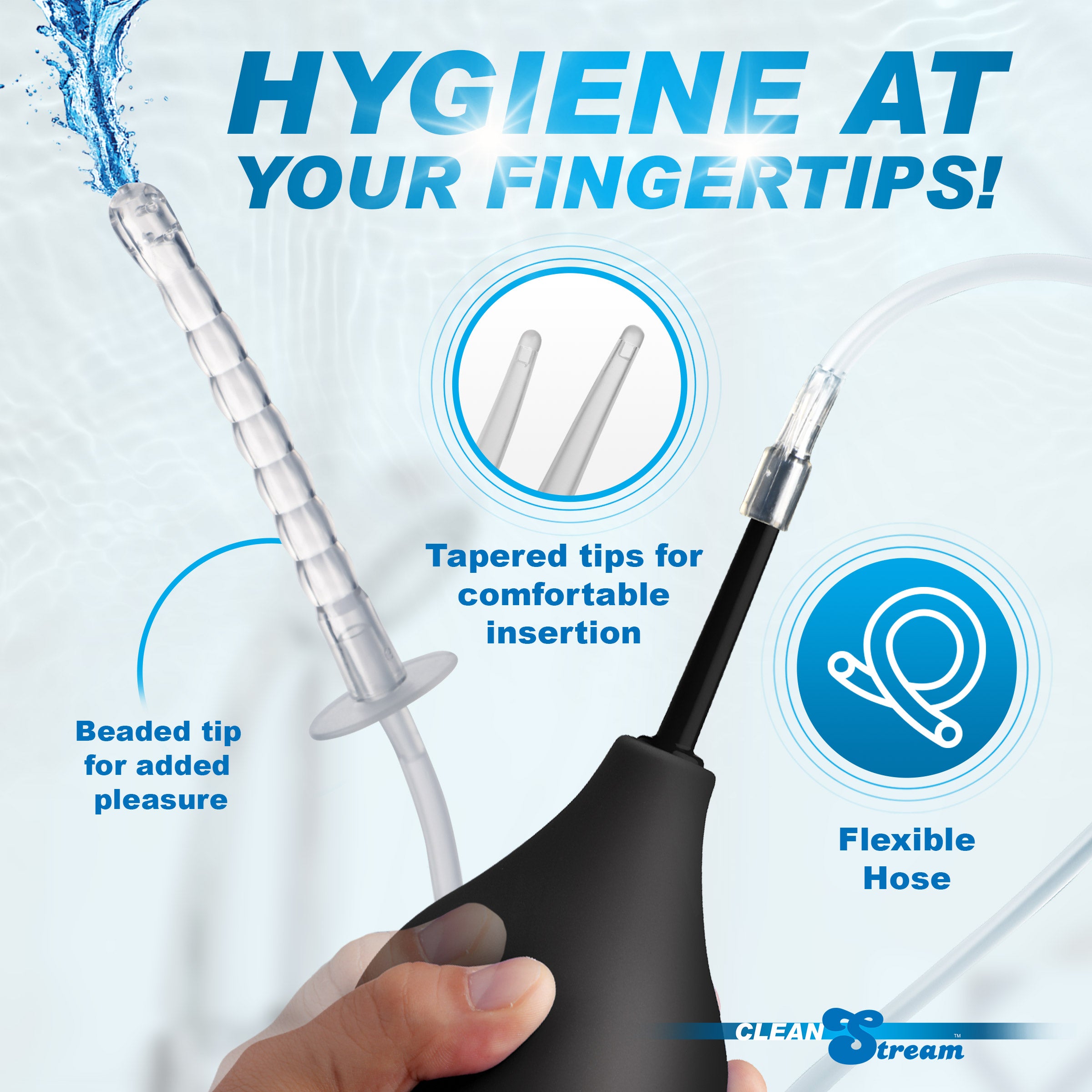 CleanStream Enema Bulb Kit Black