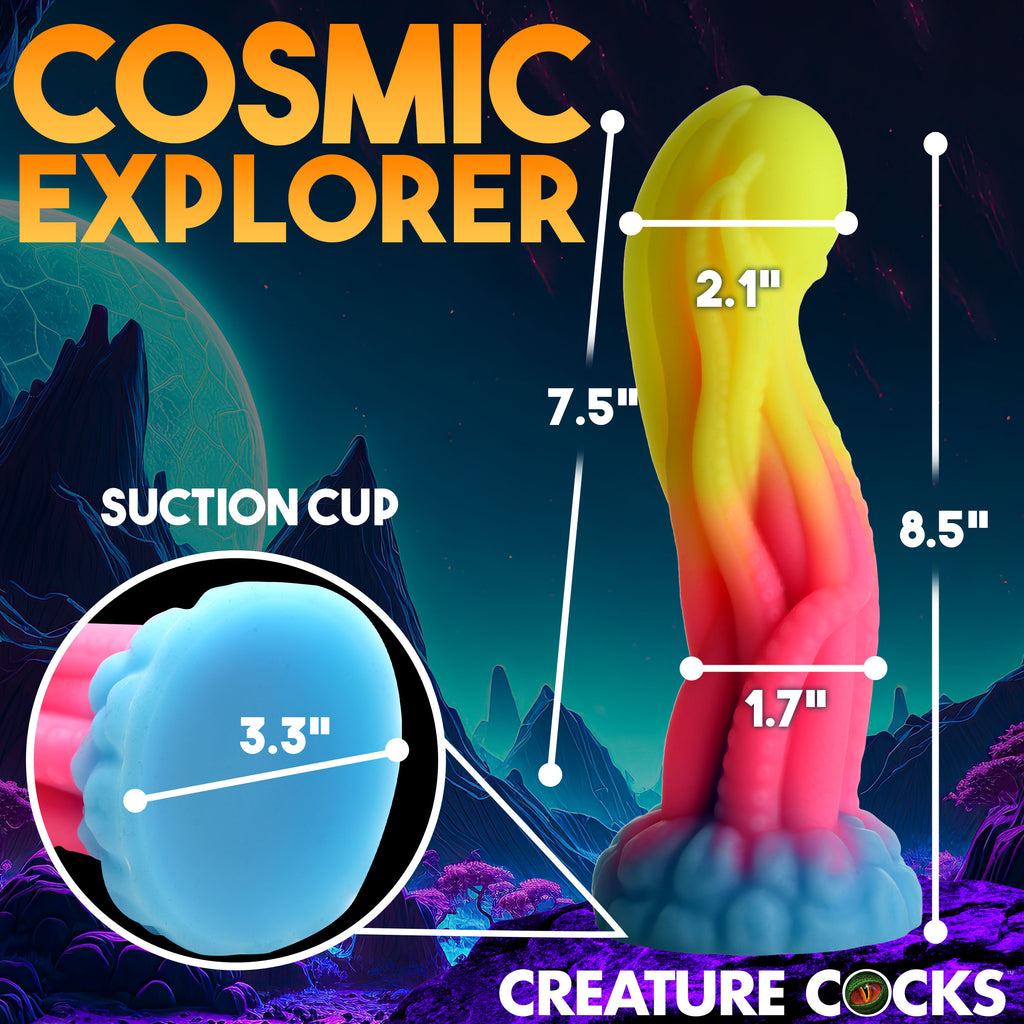 Creature Cocks Tenta-Glow Glow-In-The-Dark Silicone Dildo Multi