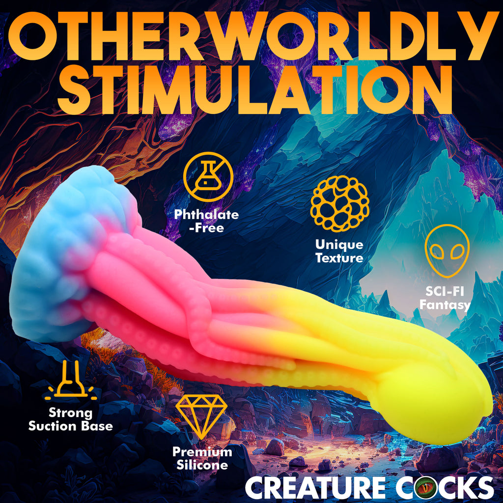 Creature Cocks Tenta-Glow Glow-In-The-Dark Silicone Dildo Multi