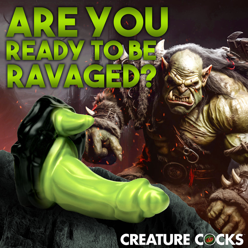 Creature Cocks Orc Silicone Dildo Green