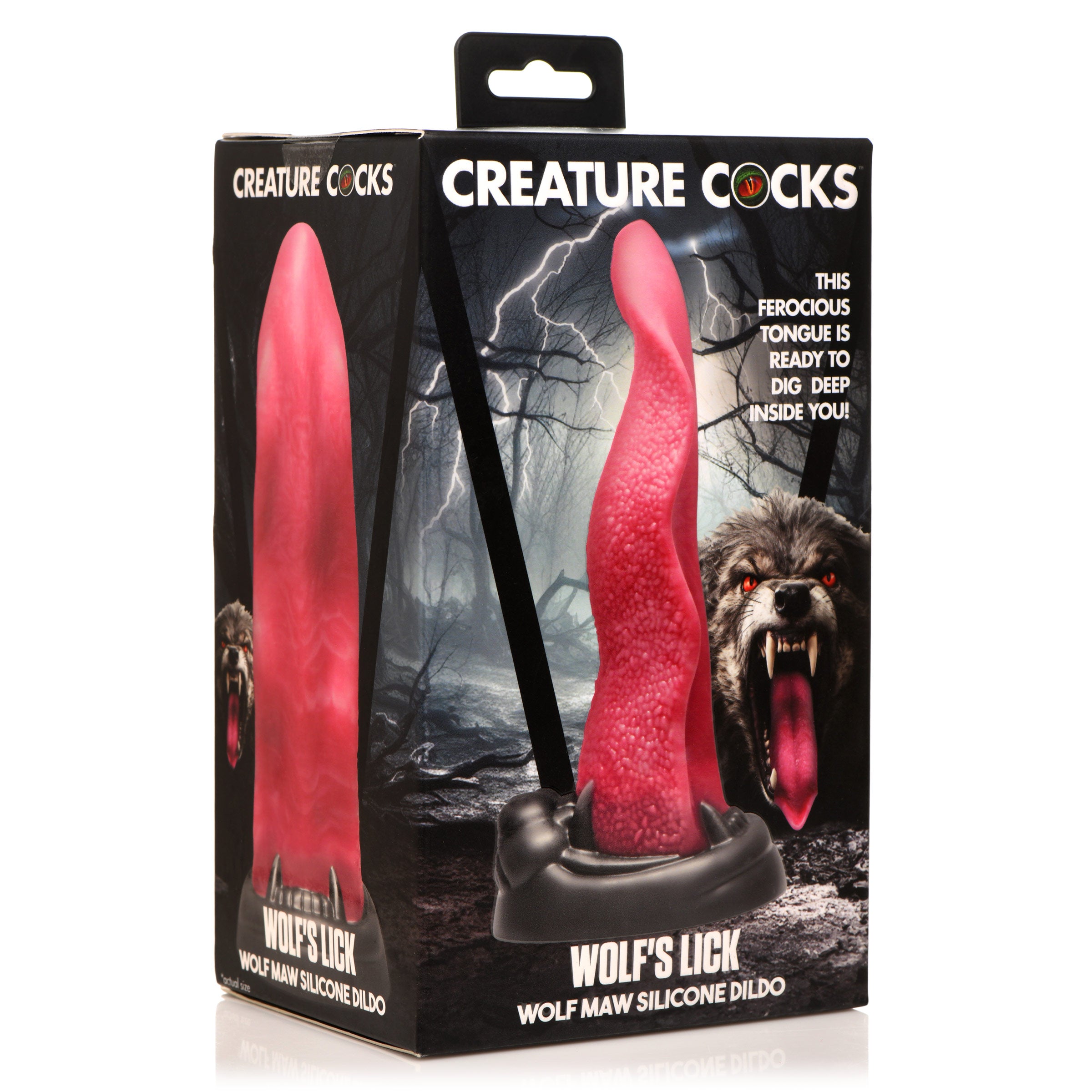 Creature Cocks Wolf's Lick Silicone Dildo Multi