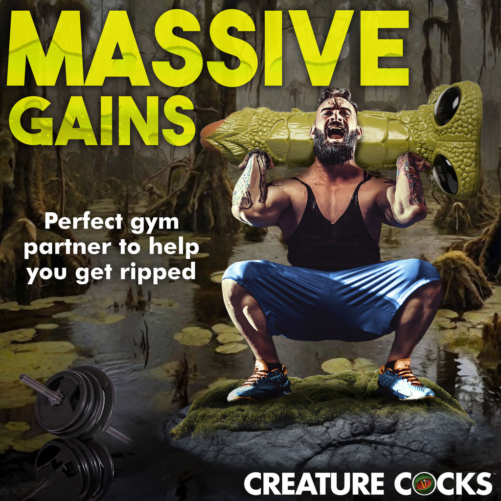 Creature Cocks Scaly Swamp Monster 3 Foot Giant Dildo Green