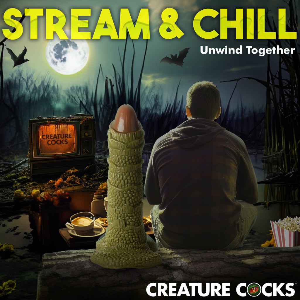 Creature Cocks Scaly Swamp Monster 3 Foot Giant Dildo Green