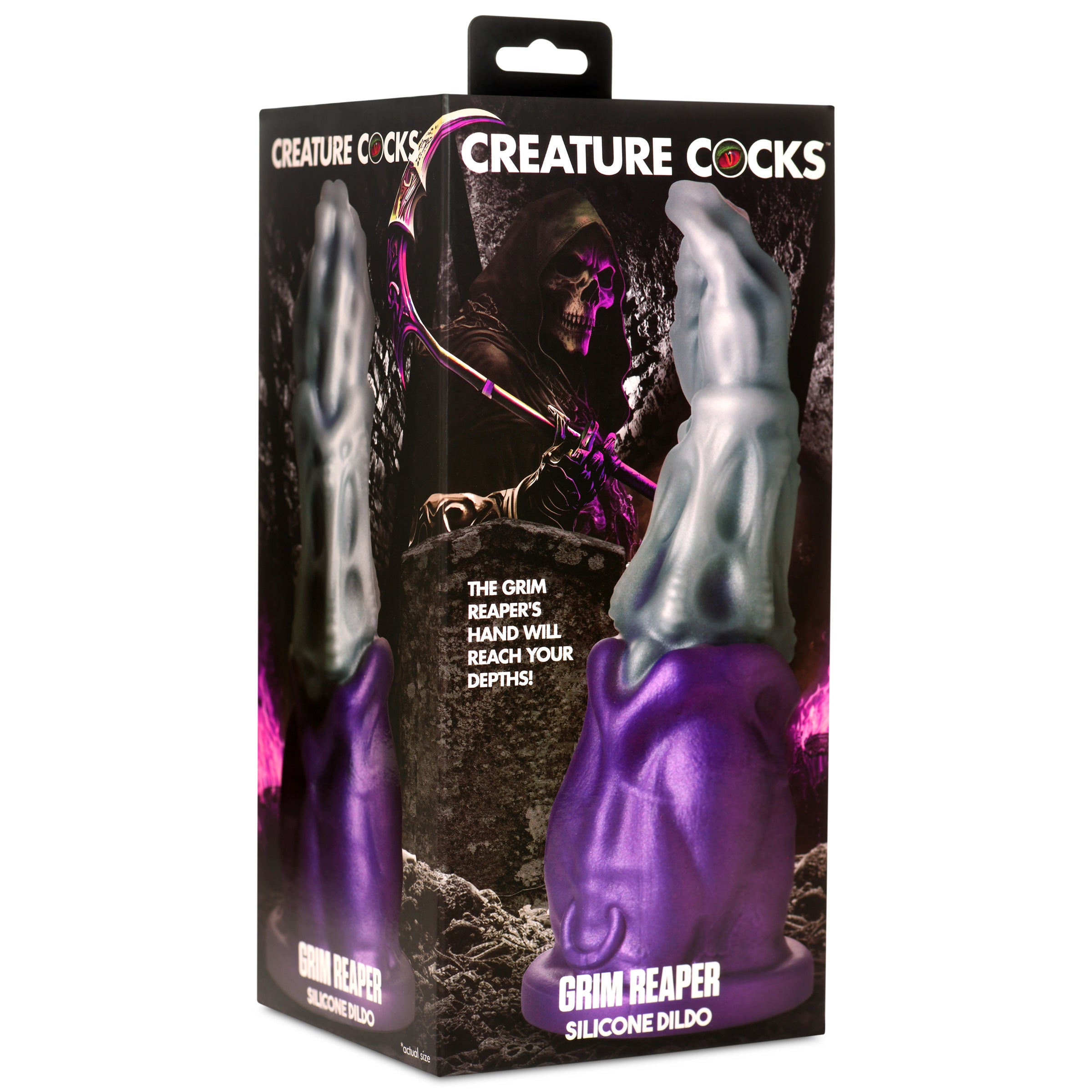 Creature Cocks Grim Reaper Silicone Dildo Purple
