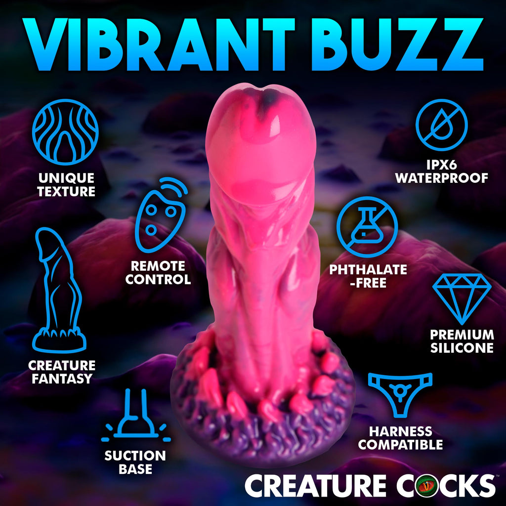 Creature Cocks Xenox Vibrating Silicone Dildo with Remote Multi