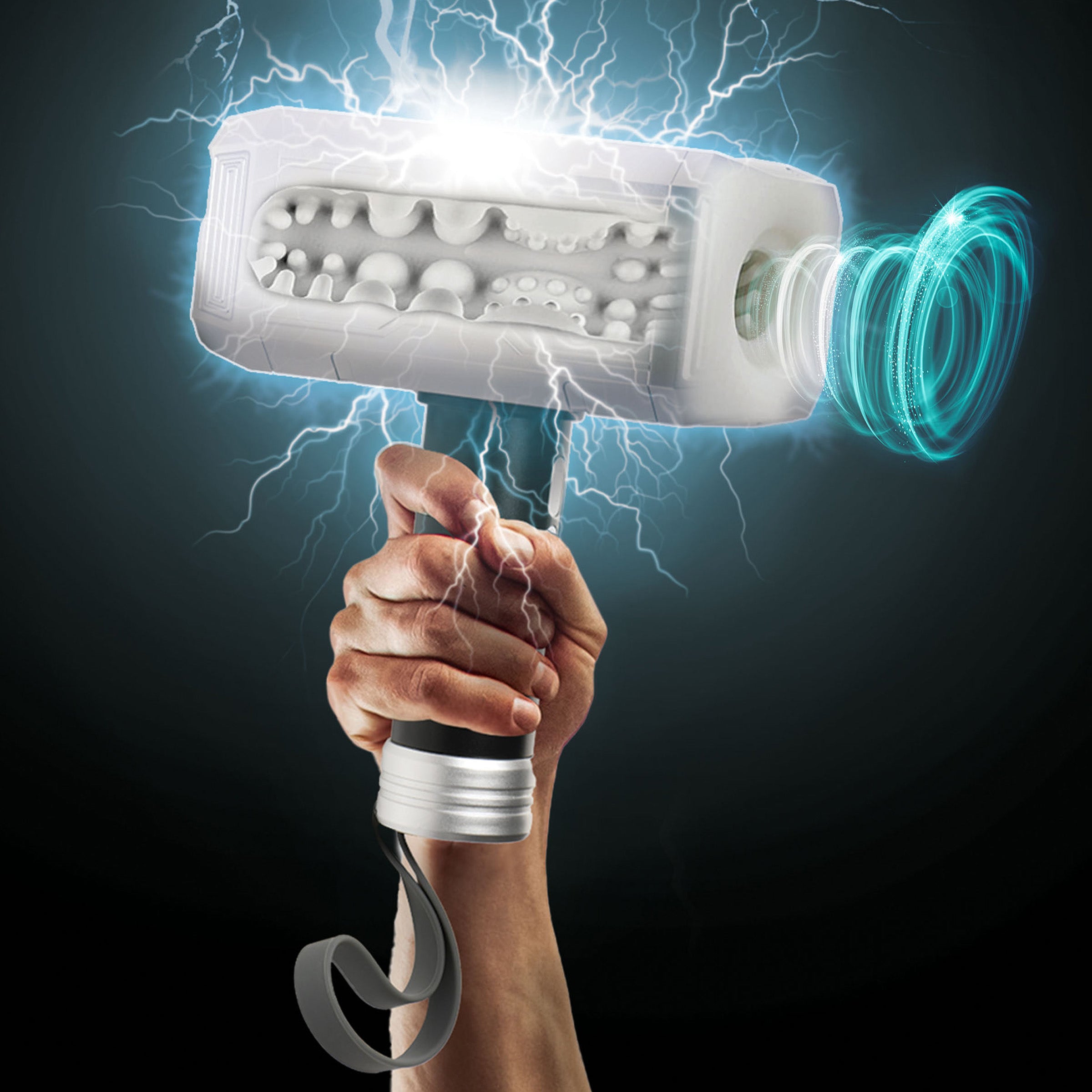 LoveBotz Thunder Stroker Sucking Masturbator Grey