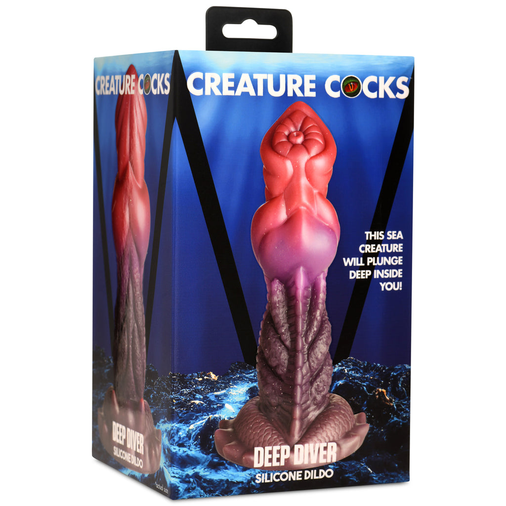 Creature Cocks Deep Diver Silicone Dildo Multi