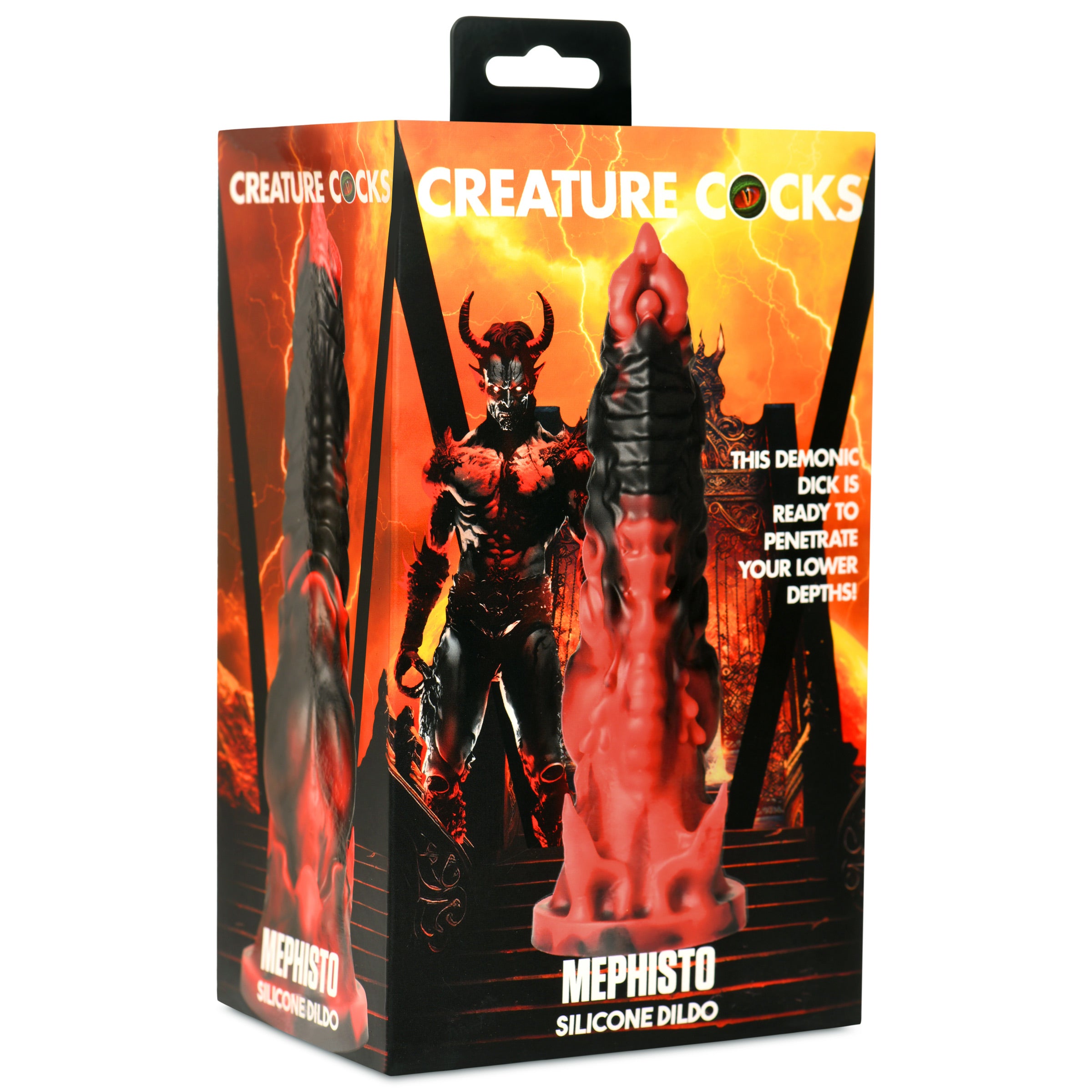 Creature Cocks Mephisto Silicone Dildo Red