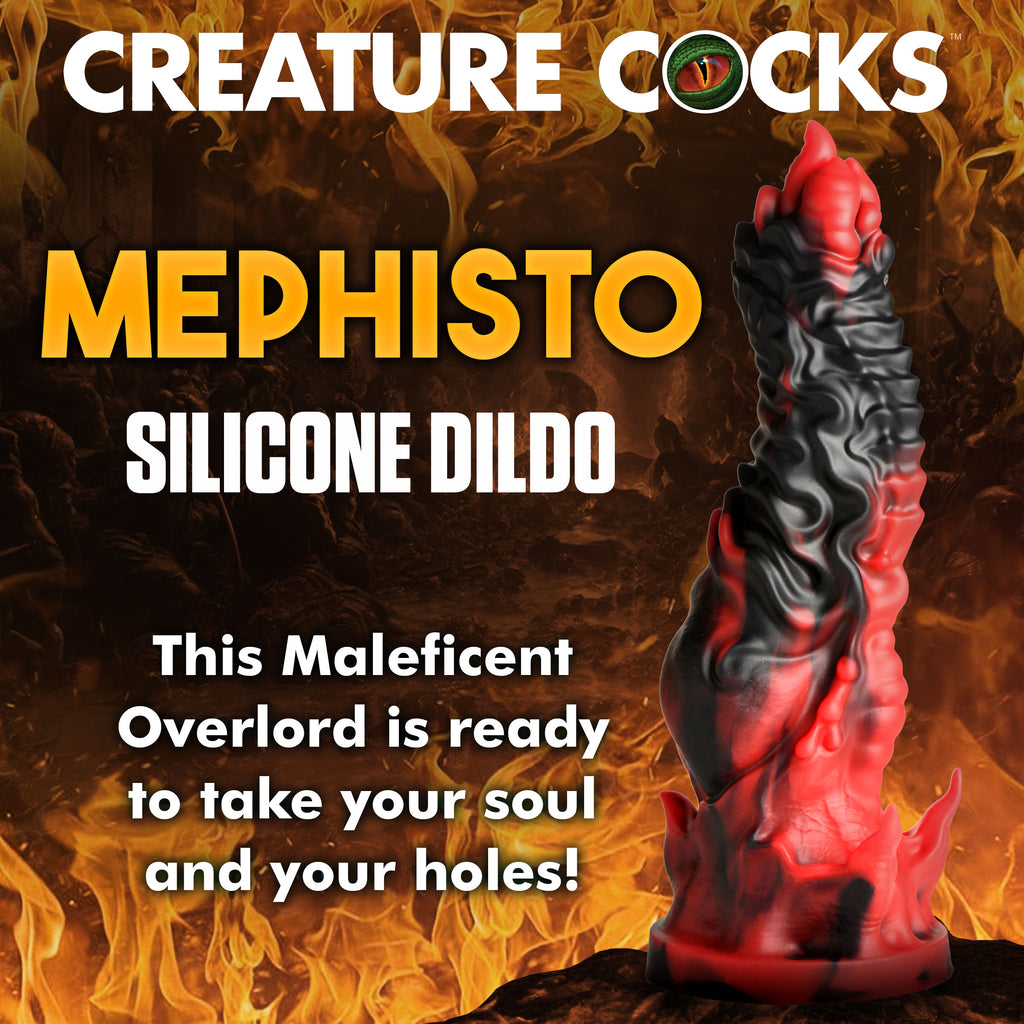 Creature Cocks Mephisto Silicone Dildo Red
