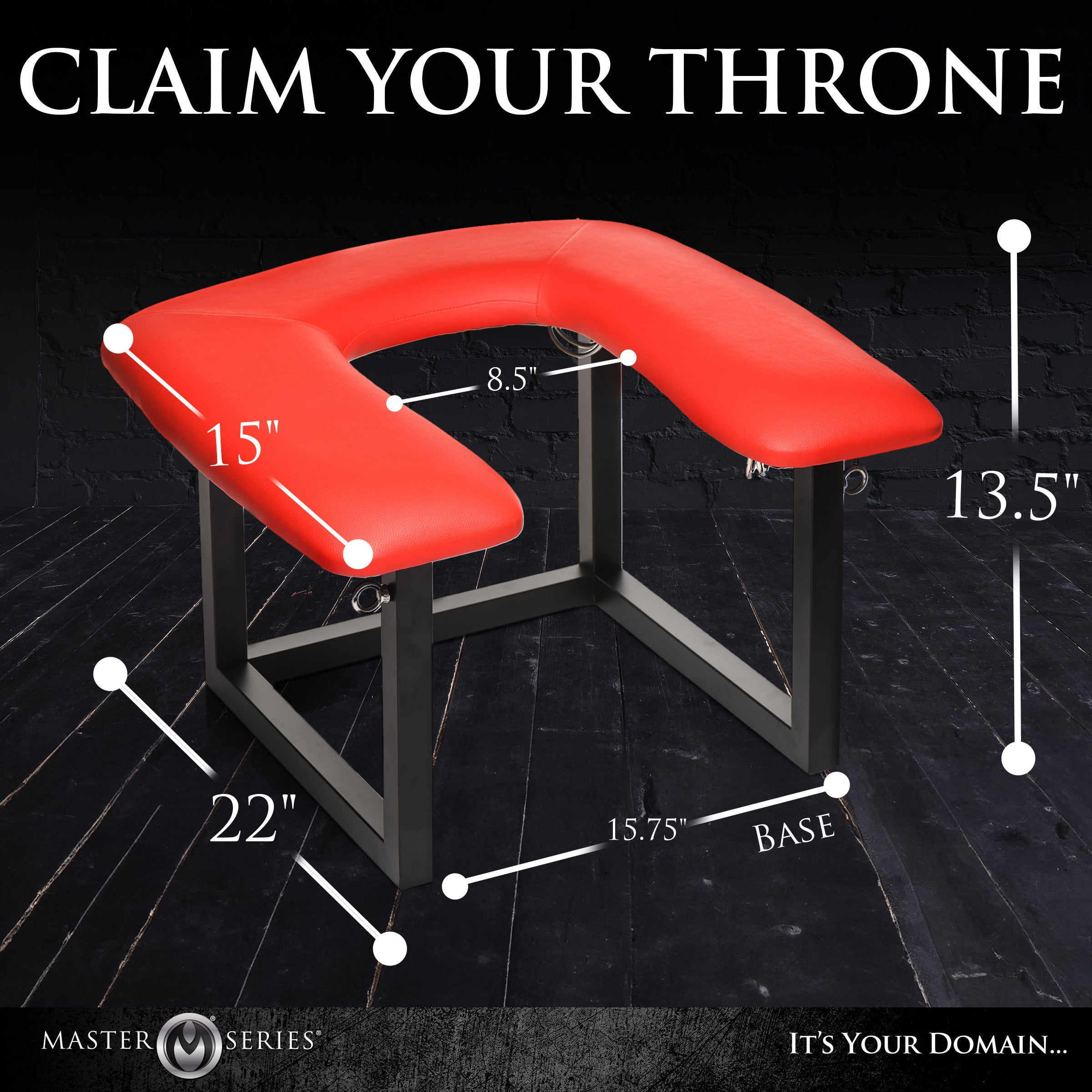 Master Series Face Rider Queening Chair Red