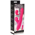 Shegasm Pro-Thrust Thrusting Suction Silicone Rabbit Vibrator Pink