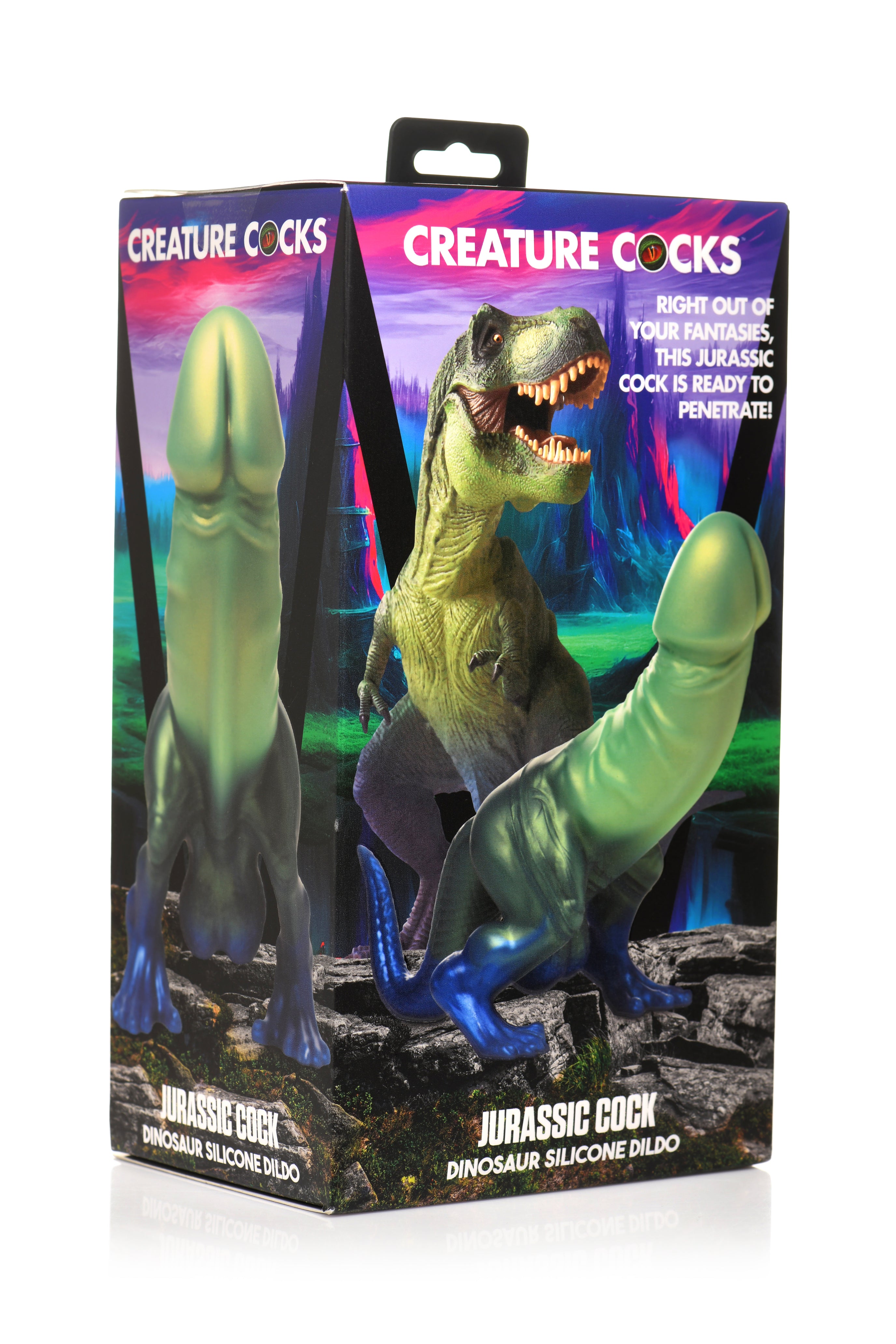 Creature Cocks Jurassic Cock Dinosaur Silicone Dildo Multi