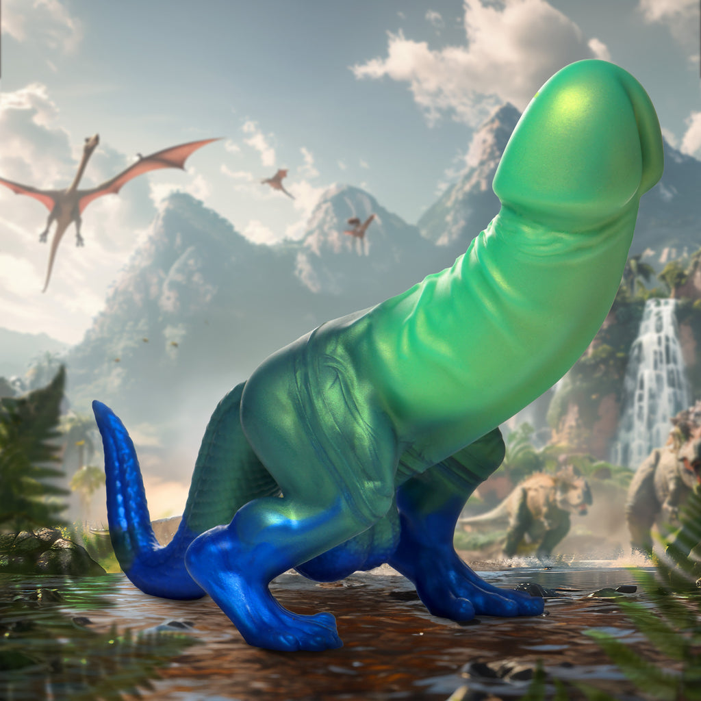 Creature Cocks Jurassic Cock Dinosaur Silicone Dildo Multi