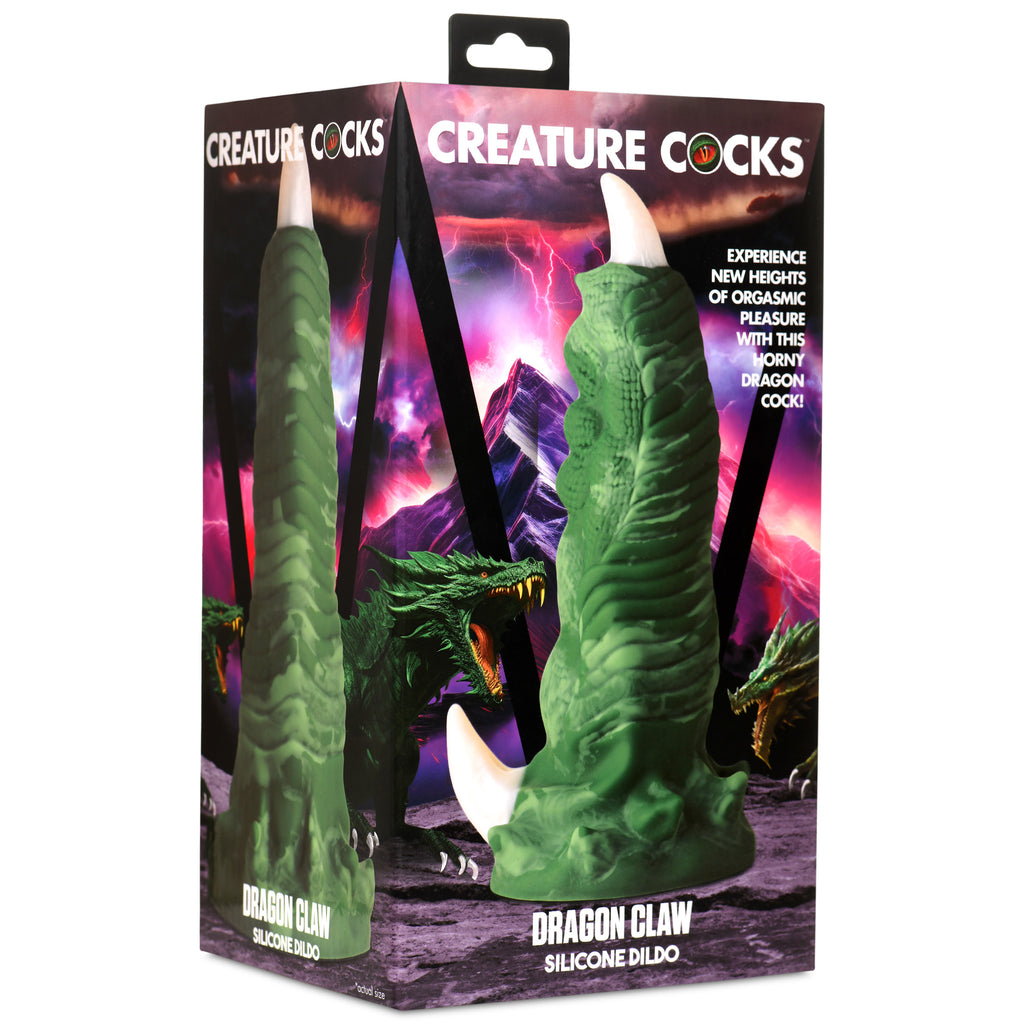 Creature Cocks Large Dragon Claw Silicone Dildo Green