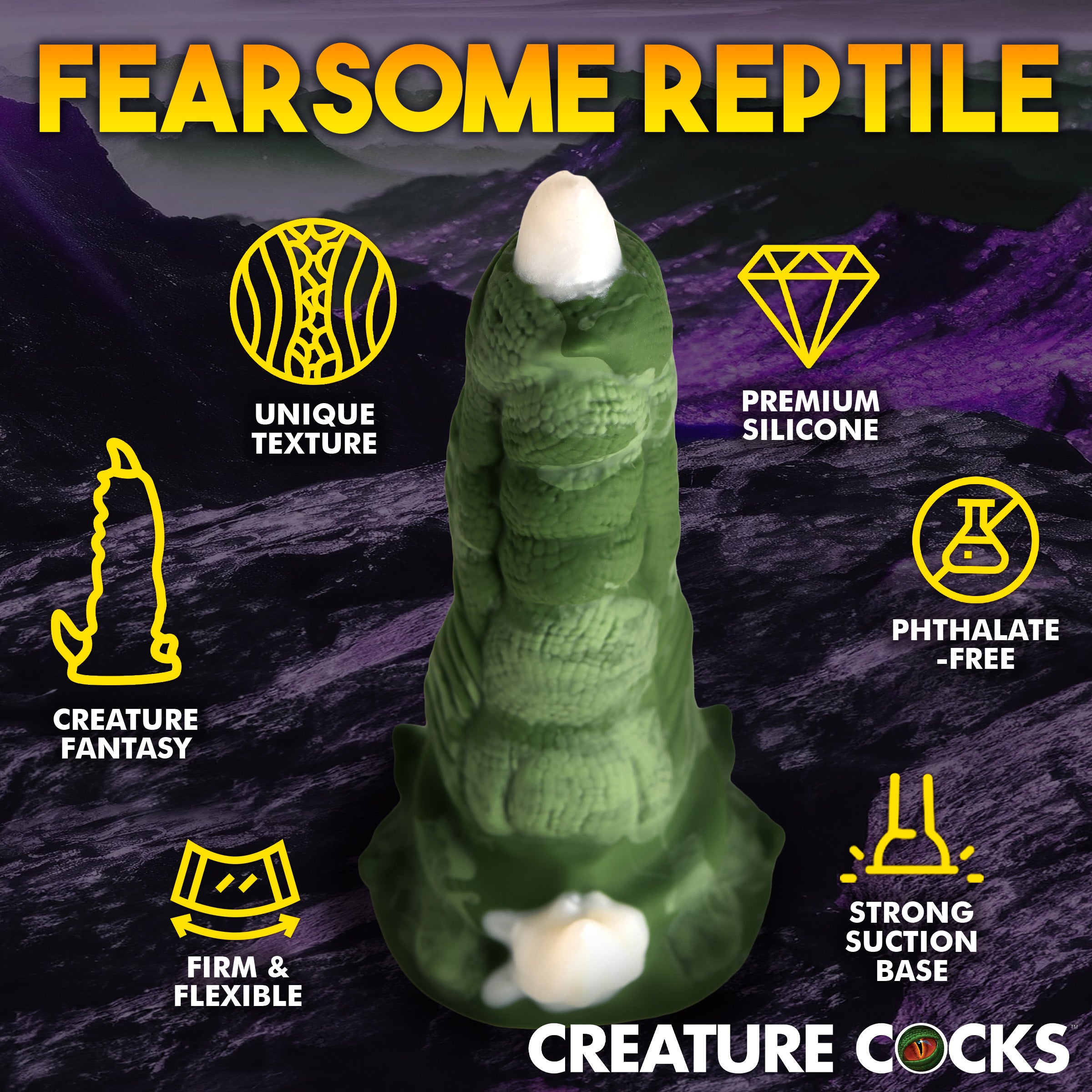 Creature Cocks Large Dragon Claw Silicone Dildo Green