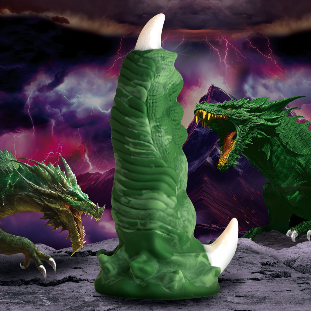 Creature Cocks Large Dragon Claw Silicone Dildo Green
