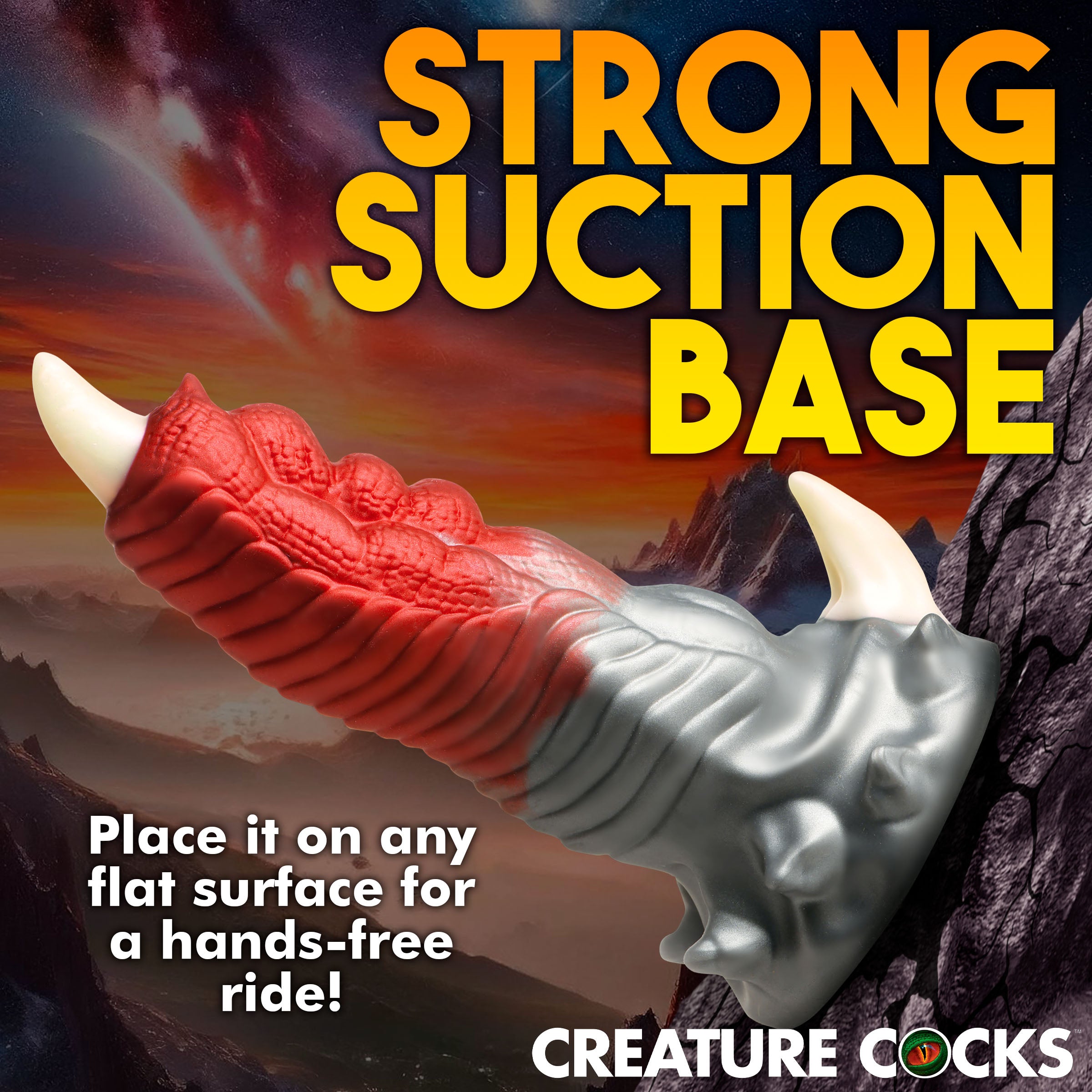 Creature Cocks Talon Silicone Dildo Red