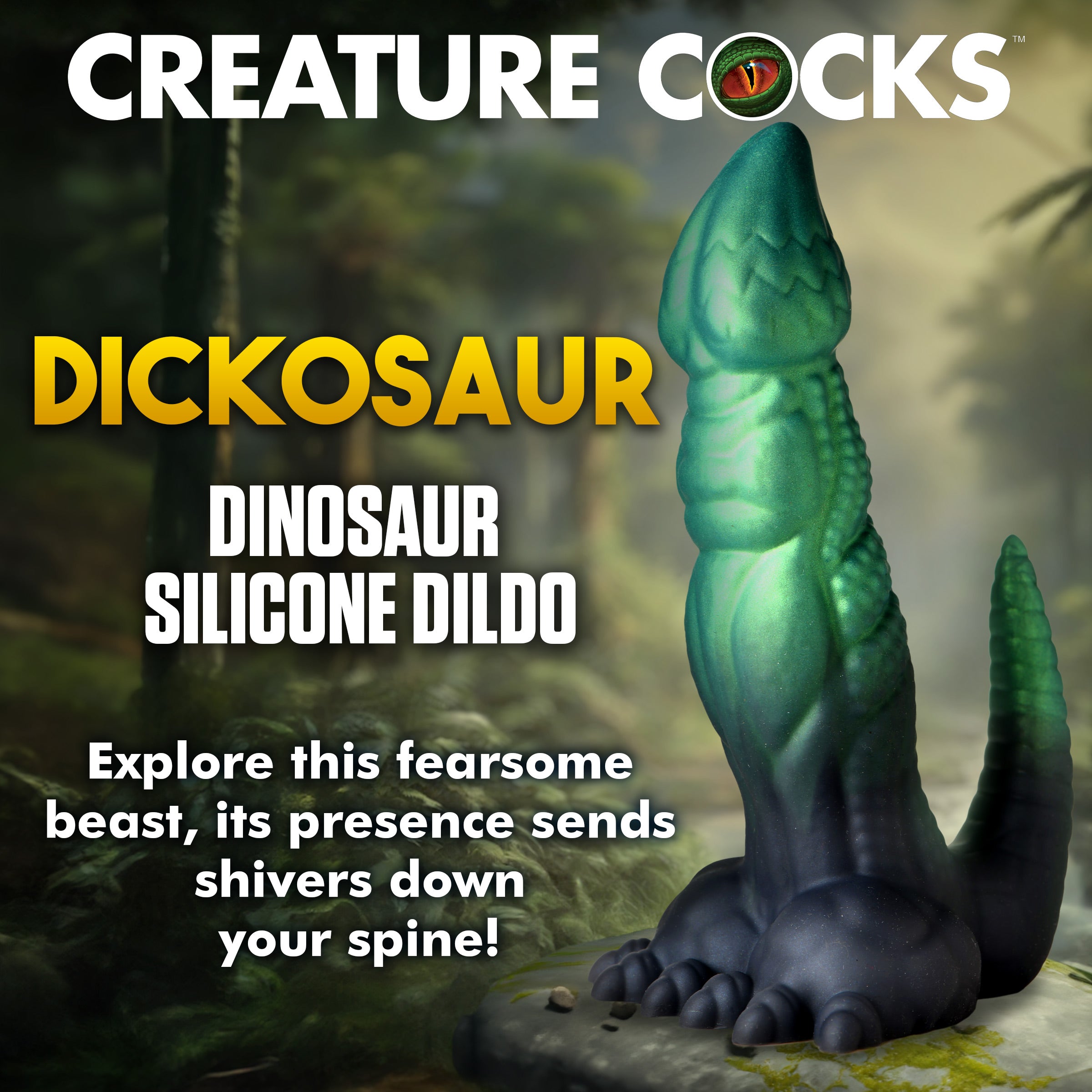 Creature Cocks Dickosaur Dinosaur Silicone Dildo Multi