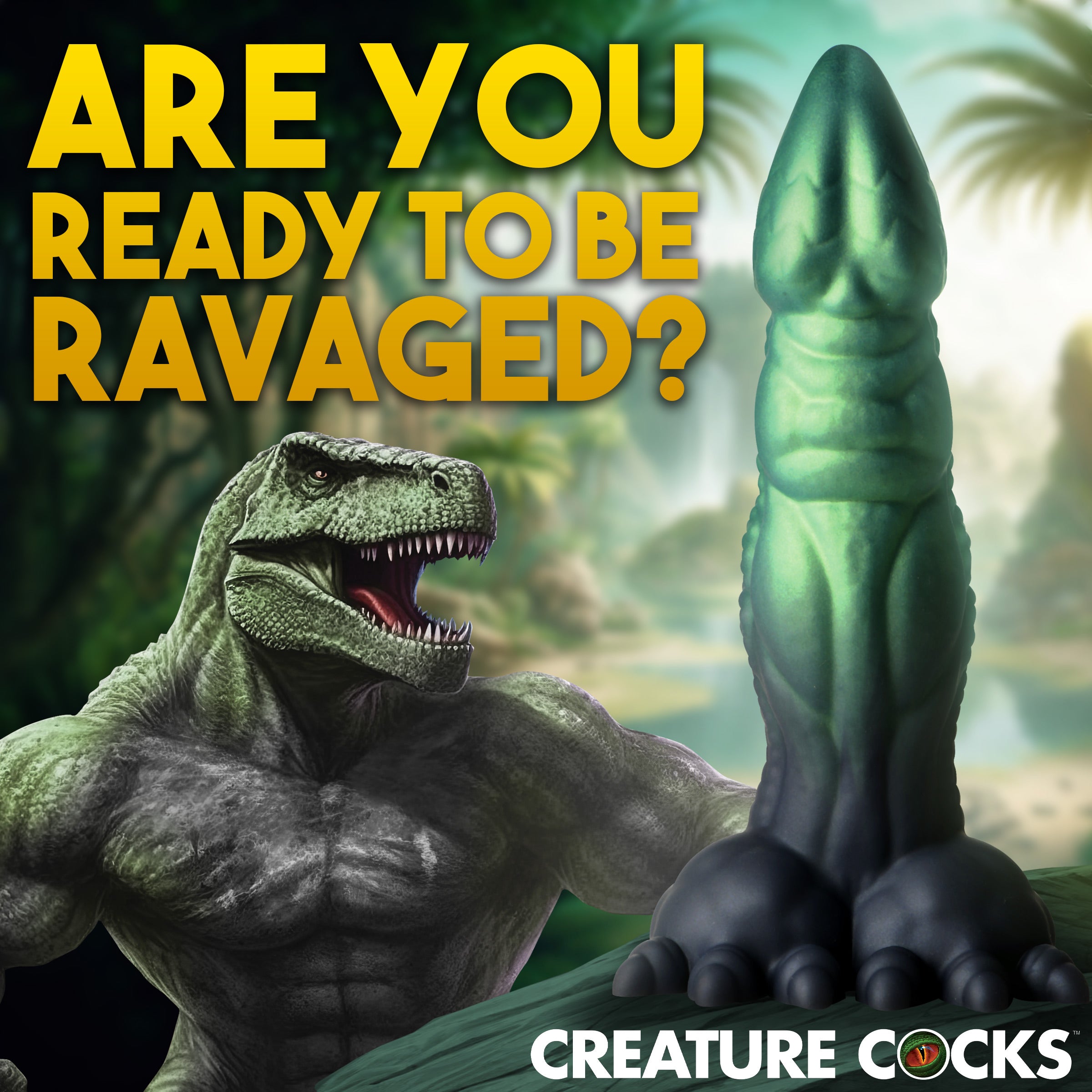 Creature Cocks Dickosaur Dinosaur Silicone Dildo Multi