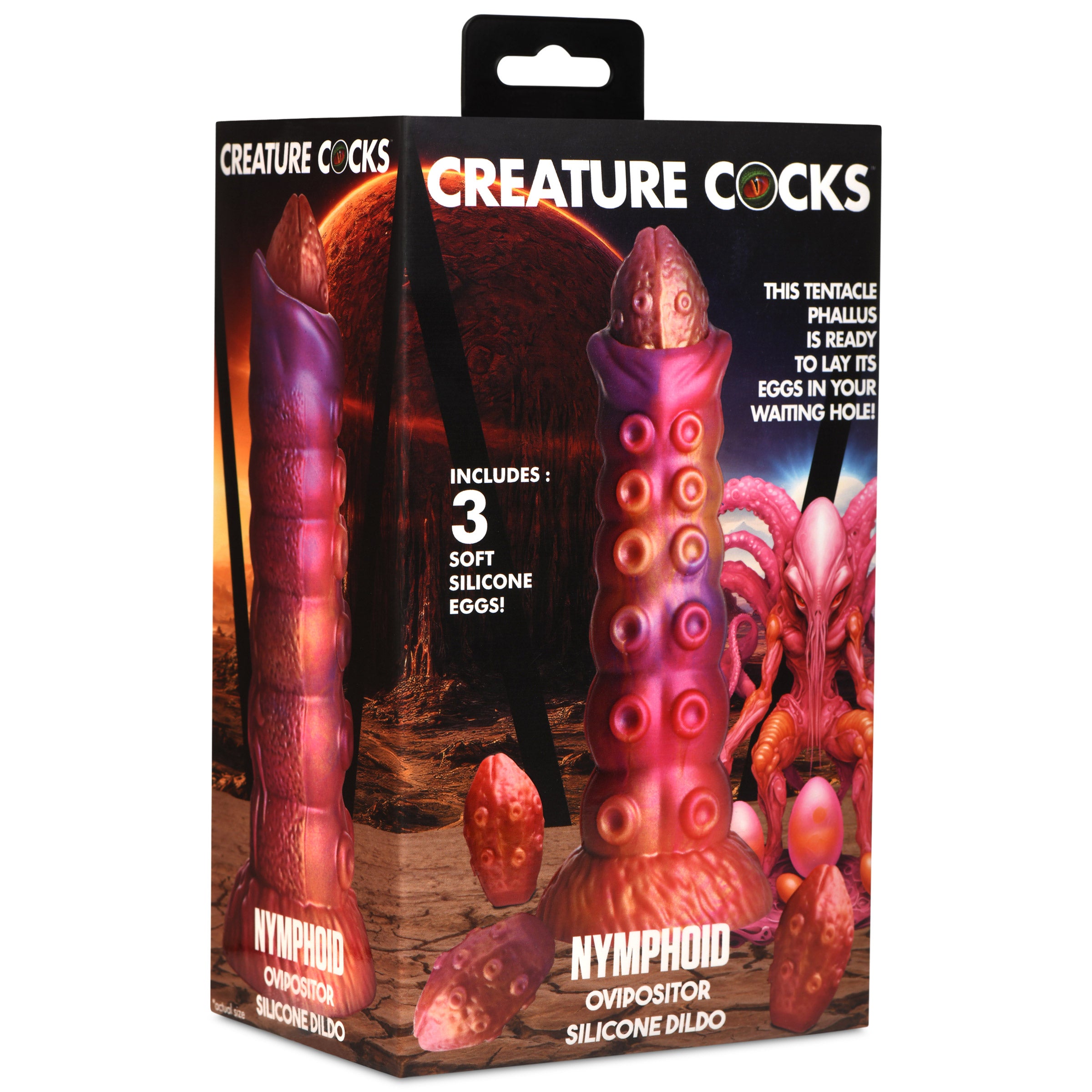 Creature Cocks Nymphoid Ovipositor Silicone Dildo Multi