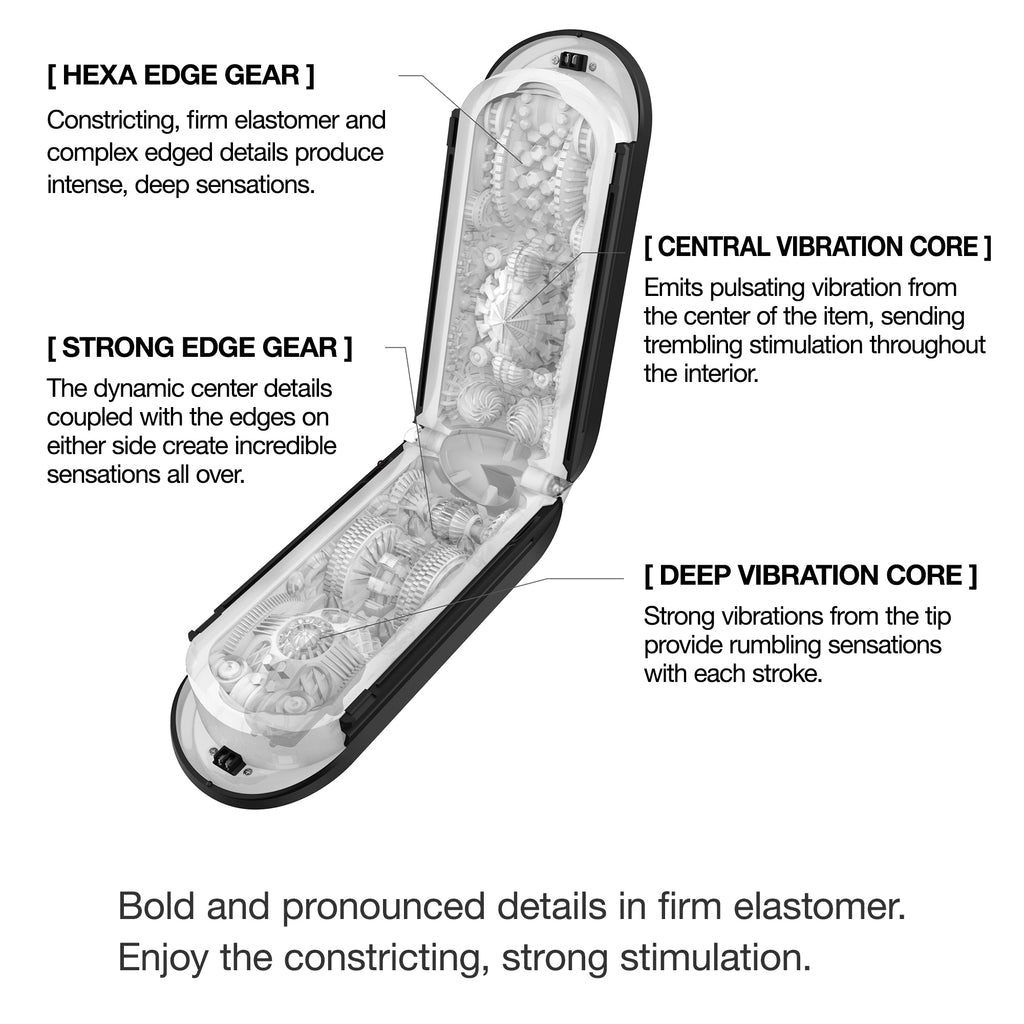 FLIP Series Flip Zero Gravity Vibrating - Black Black