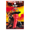 Creature Cocks Hell Hound Mini Dildo Key Chain Red