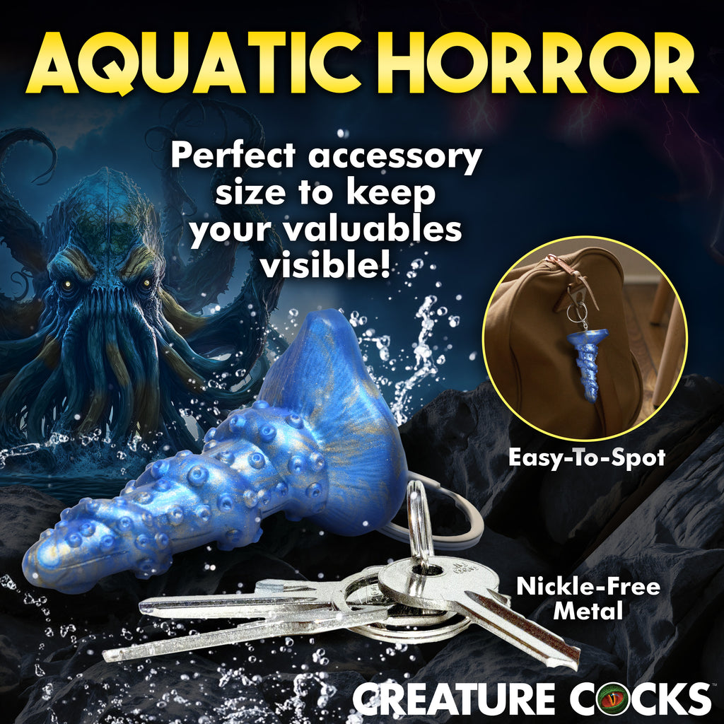 Creature Cocks Lord Kraken Mini Dildo Key Chain Blue