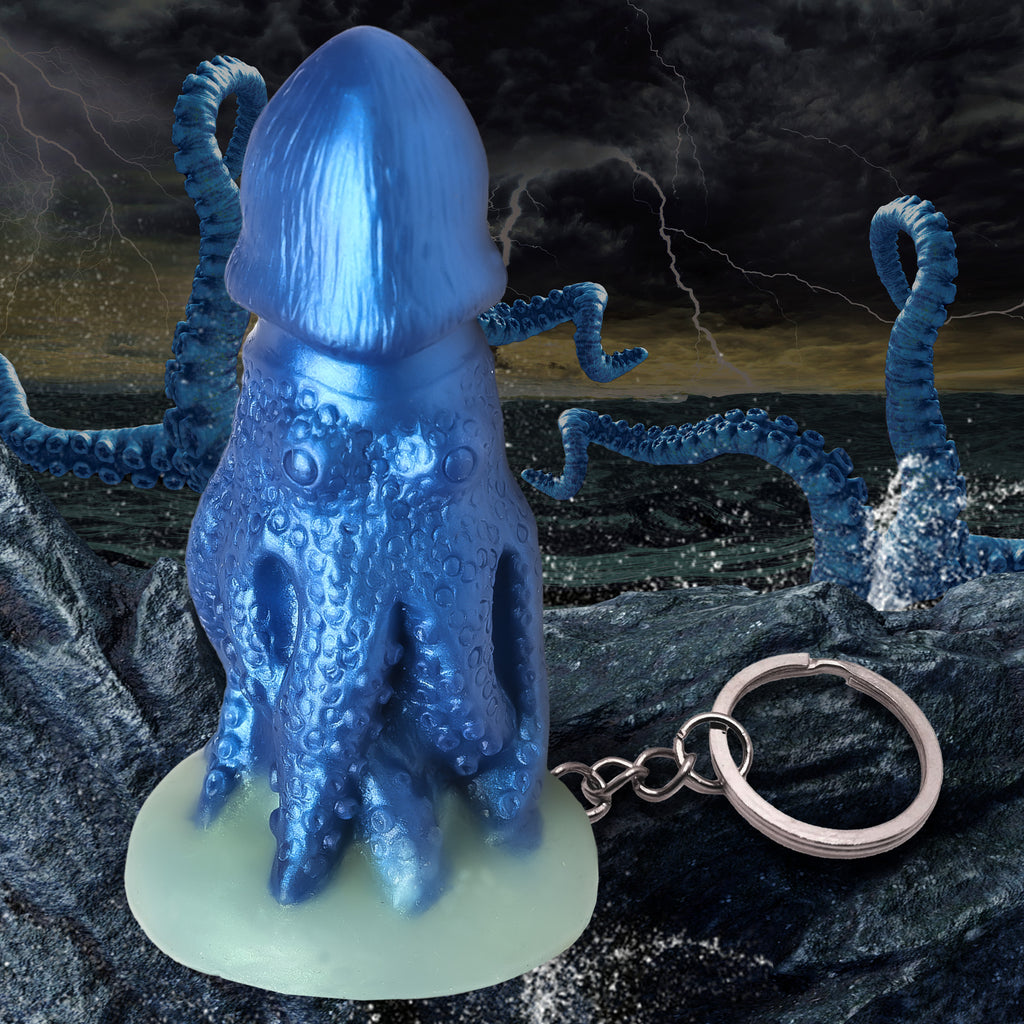 Creature Cocks Cocktopus Mini Dildo Key Chain Blue