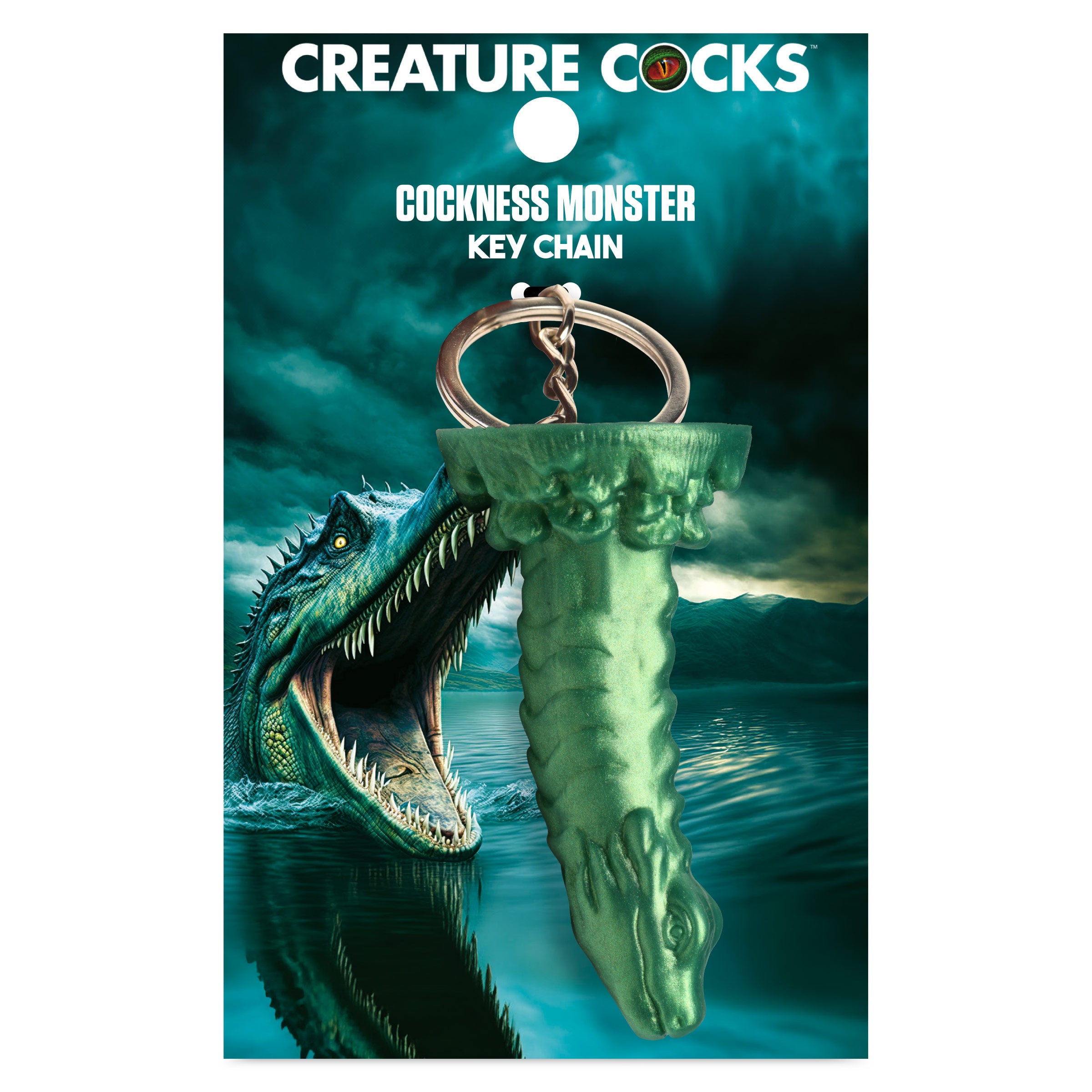 Creature Cocks Cockness Monster Mini Dildo Key Chain Green