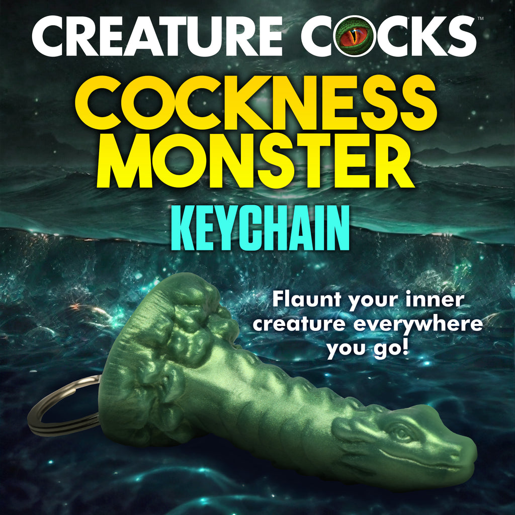 Creature Cocks Cockness Monster Mini Dildo Key Chain Green