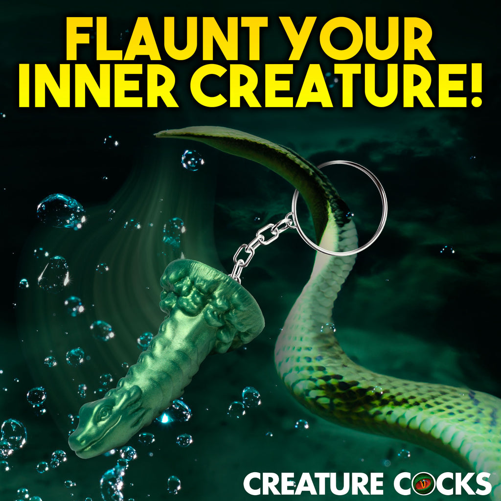 Creature Cocks Cockness Monster Mini Dildo Key Chain Green