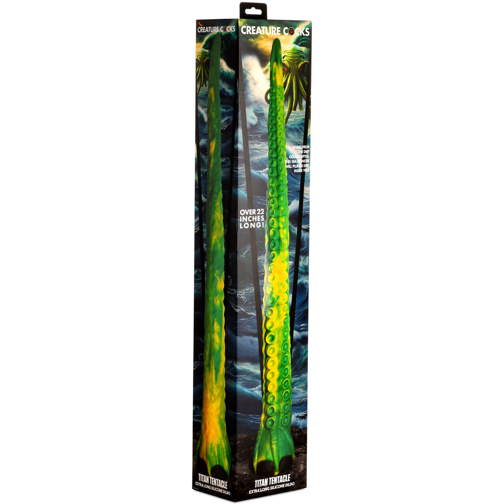 Creature Cocks Titan Tentacle Extra Long Silicone Dildo Green