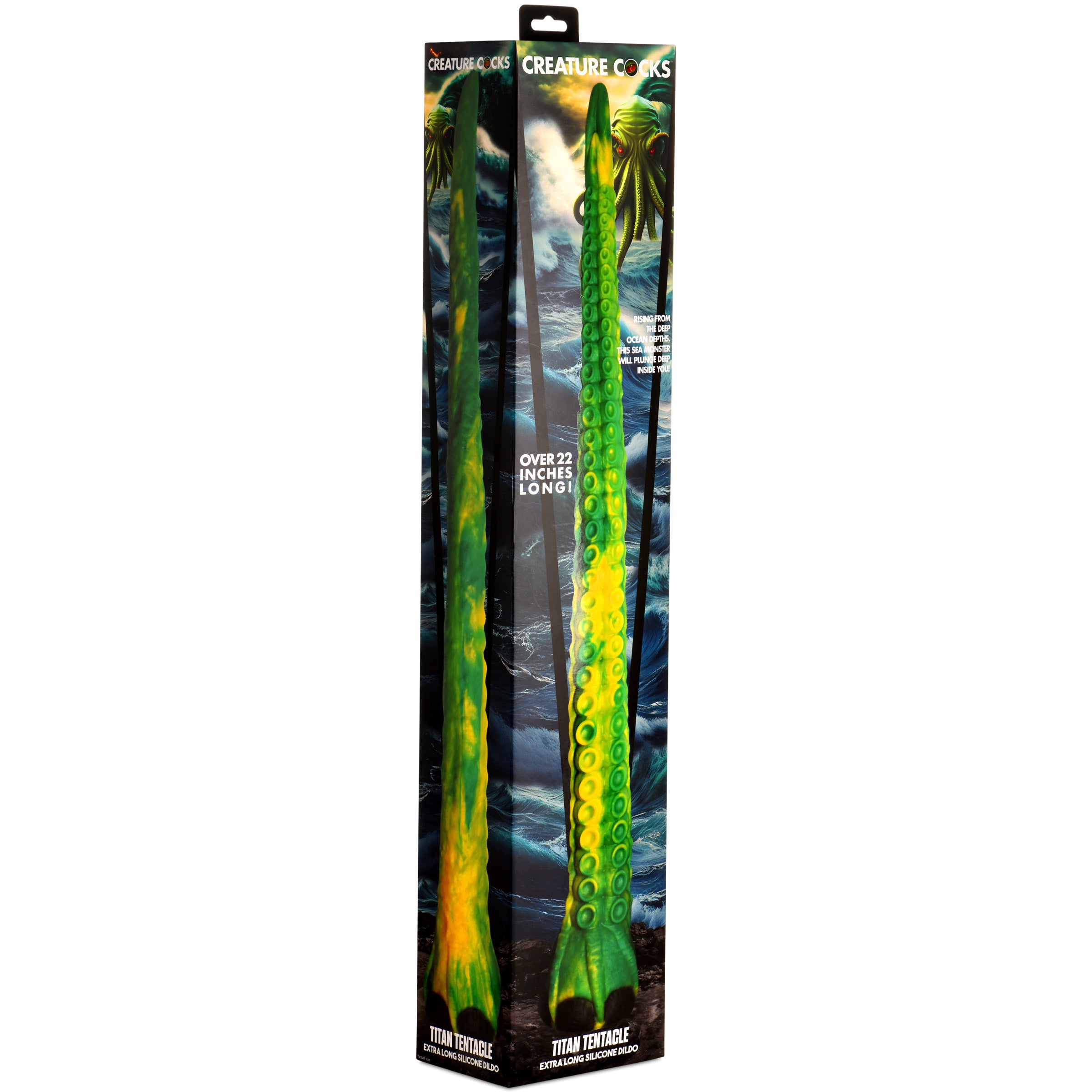 Creature Cocks Titan Tentacle Extra Long Silicone Dildo Green
