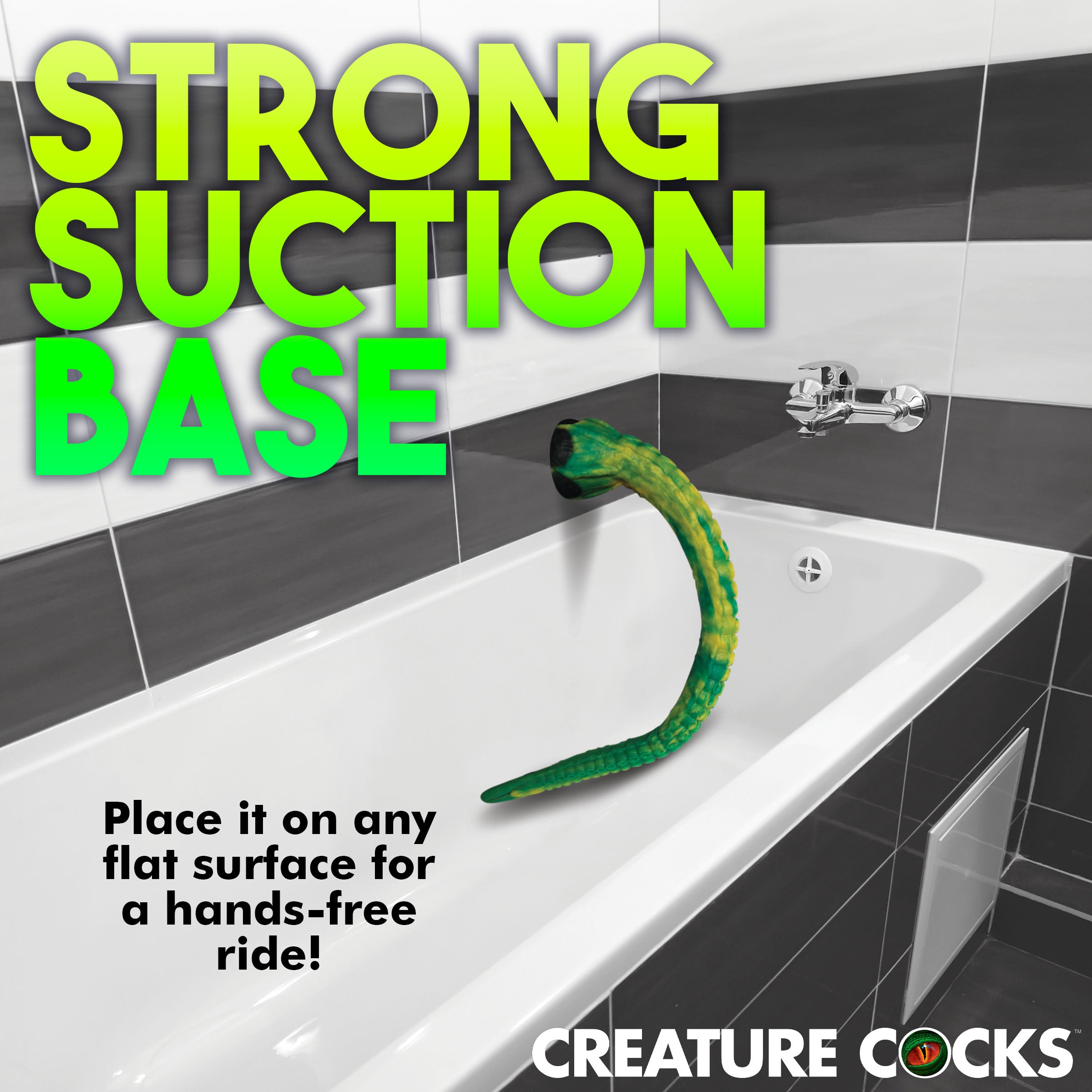 Creature Cocks Titan Tentacle Extra Long Silicone Dildo Green