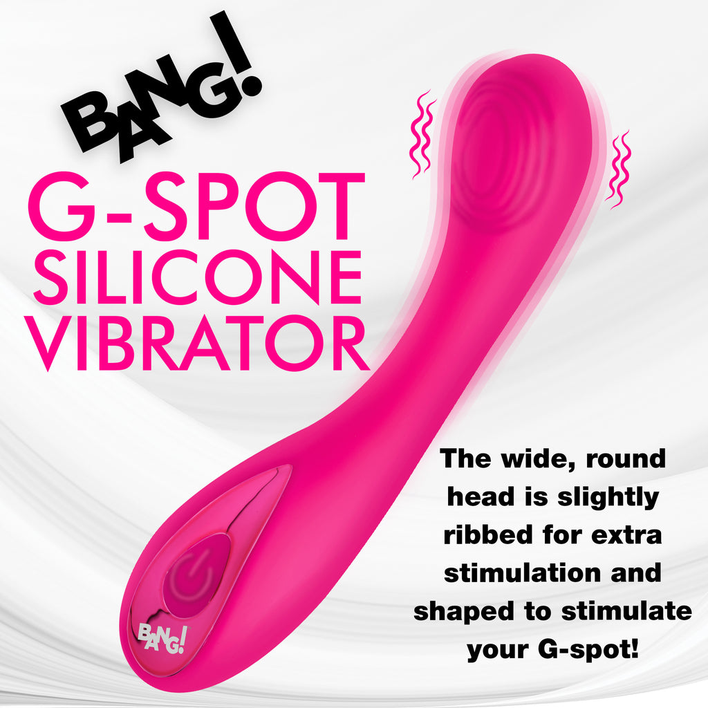 Bang! G-Spot Silicone Vibrator - Pink Pink