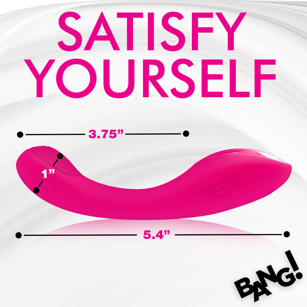 Bang! G-Spot Silicone Vibrator - Pink Pink