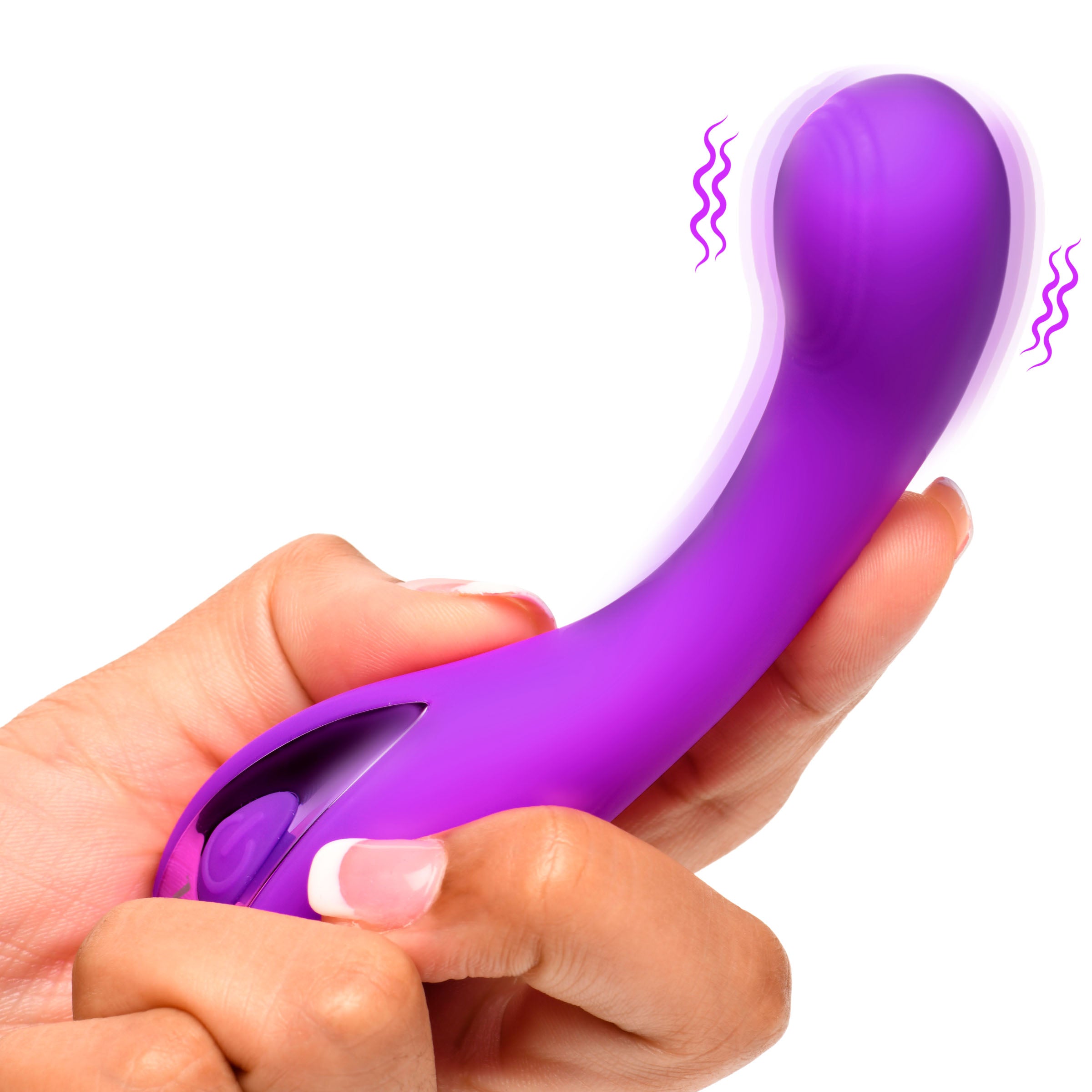 Bang! G-Spot Silicone Vibrator - Pink Purple